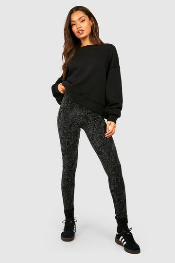 Snake Print Super Soft Legging grey