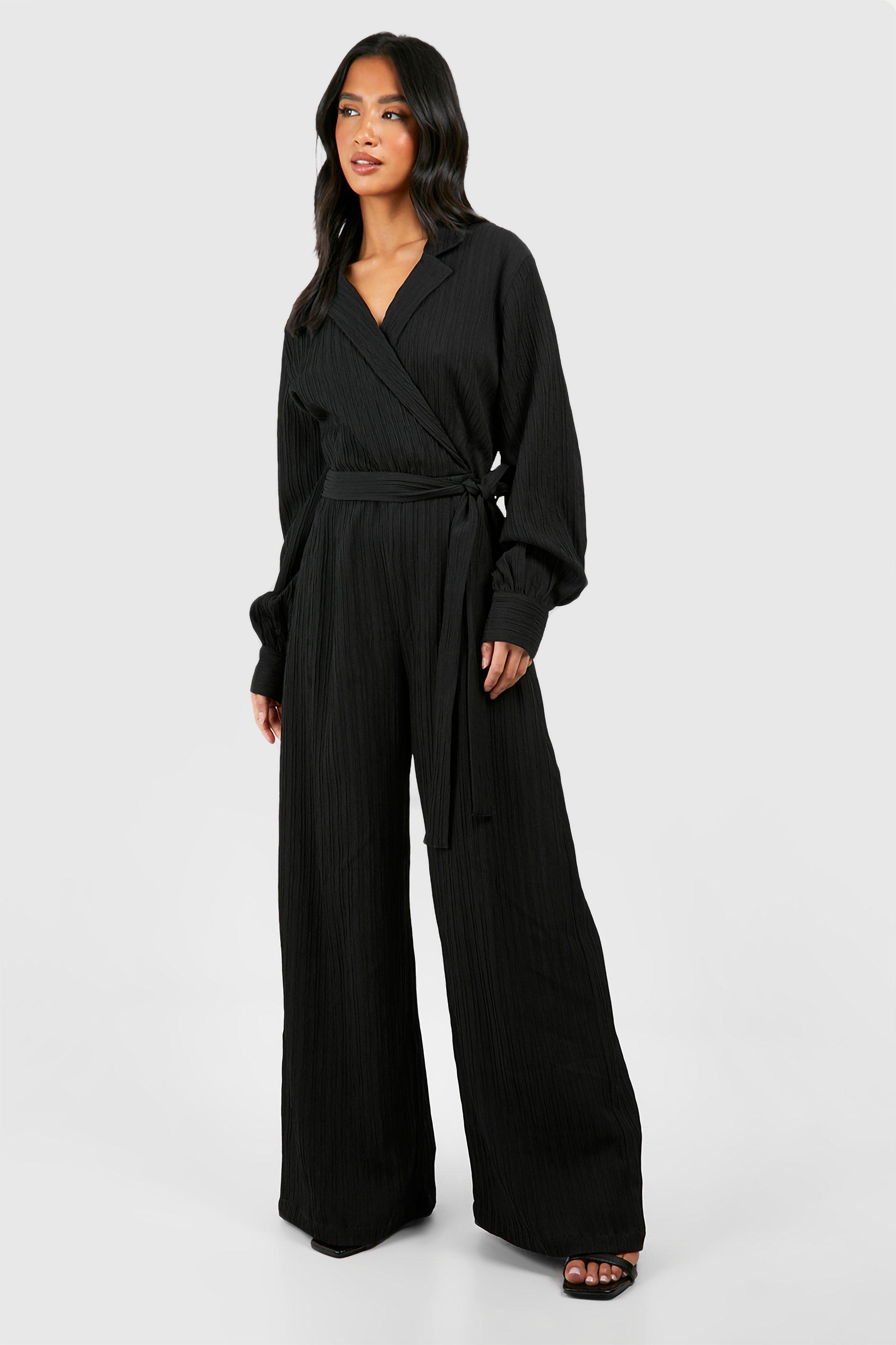 Black jumpsuit petite uk online