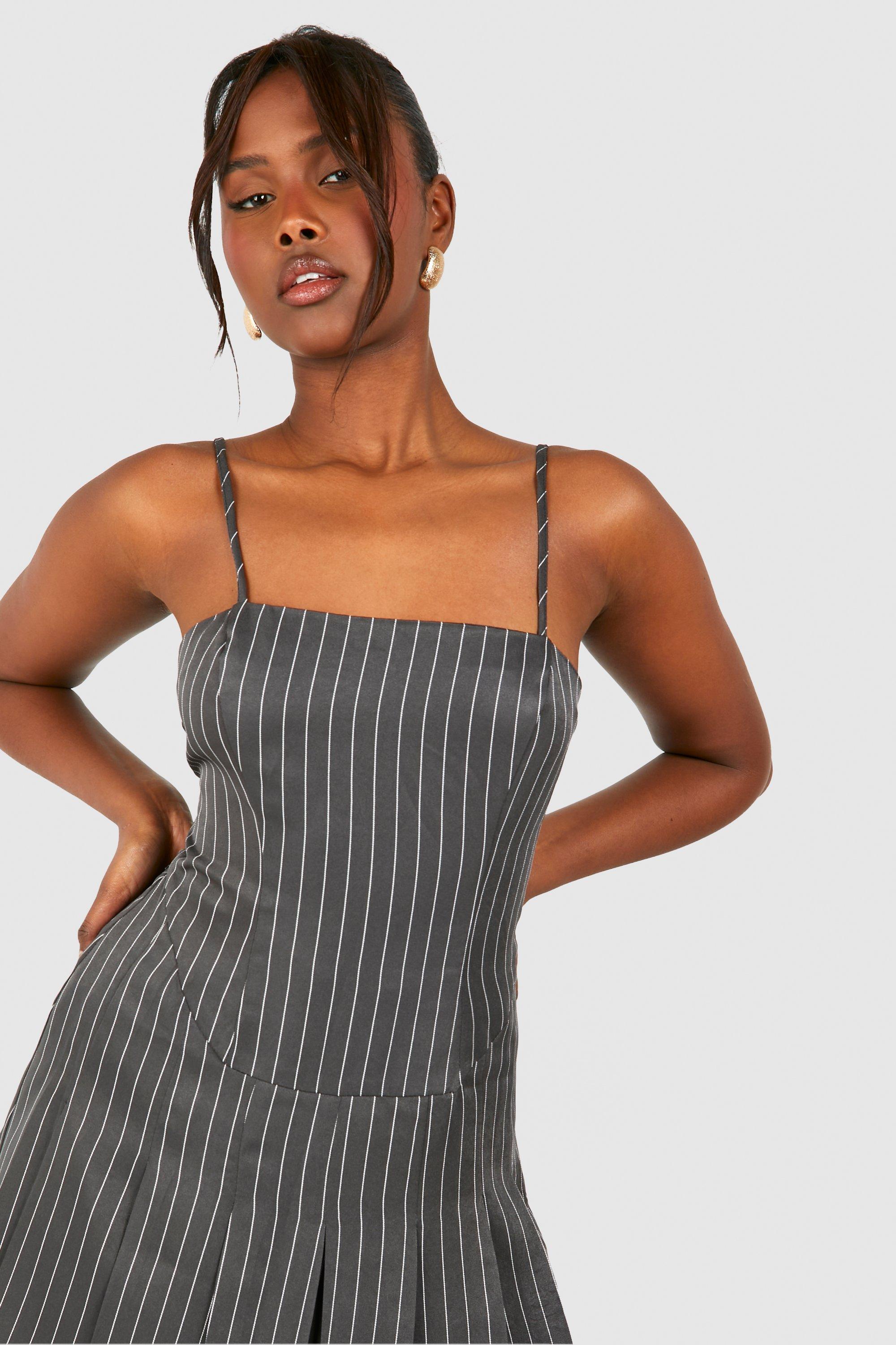 Pinstripe playsuit cheap