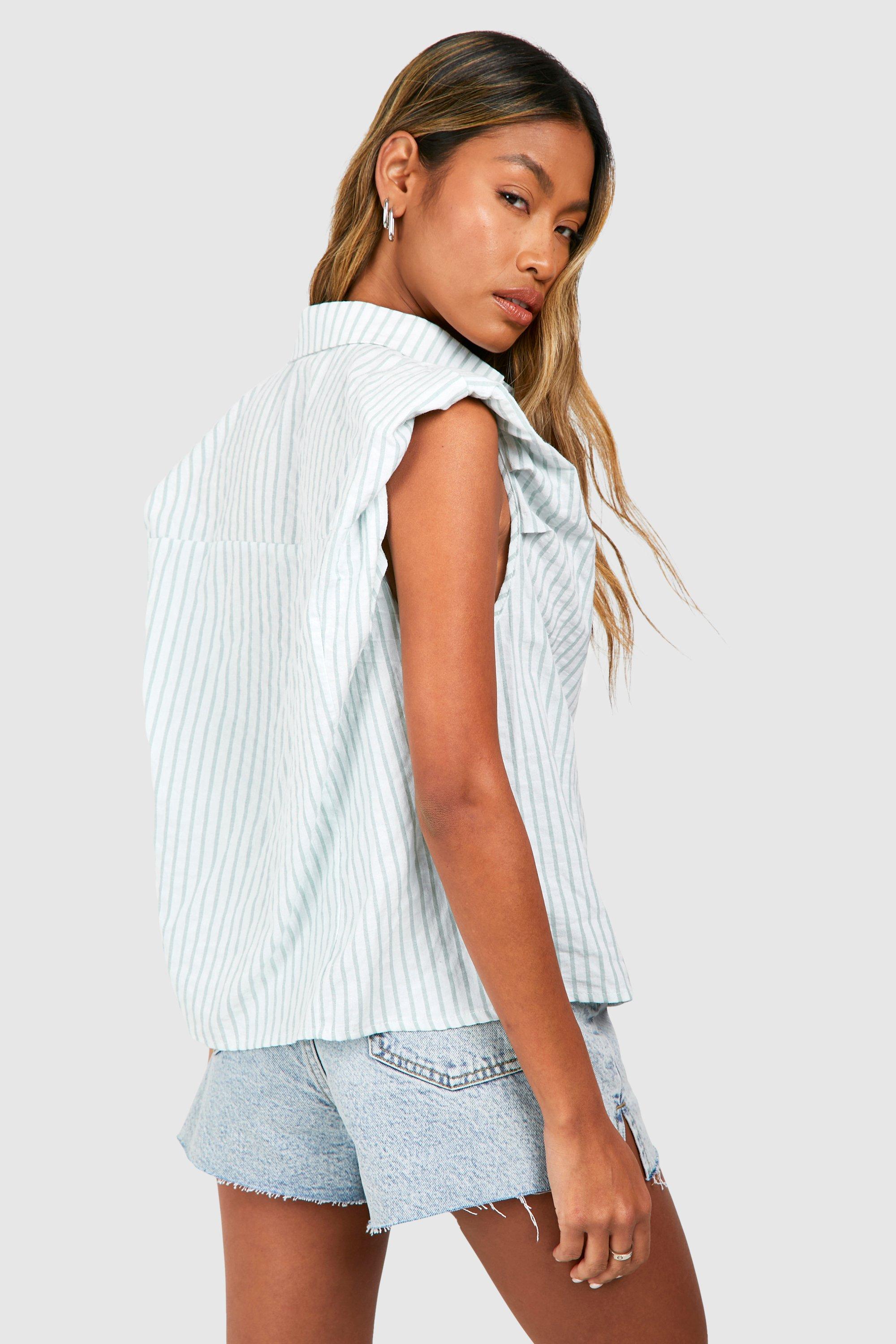 Muscle shirt with shoulder pads hotsell