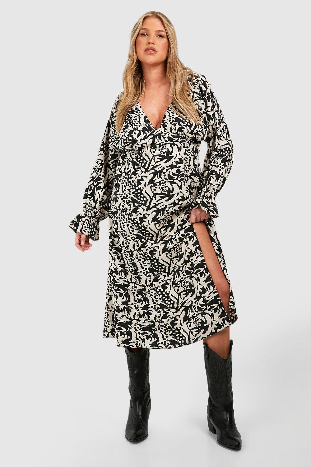 Boohoo paisley clearance print midi dress