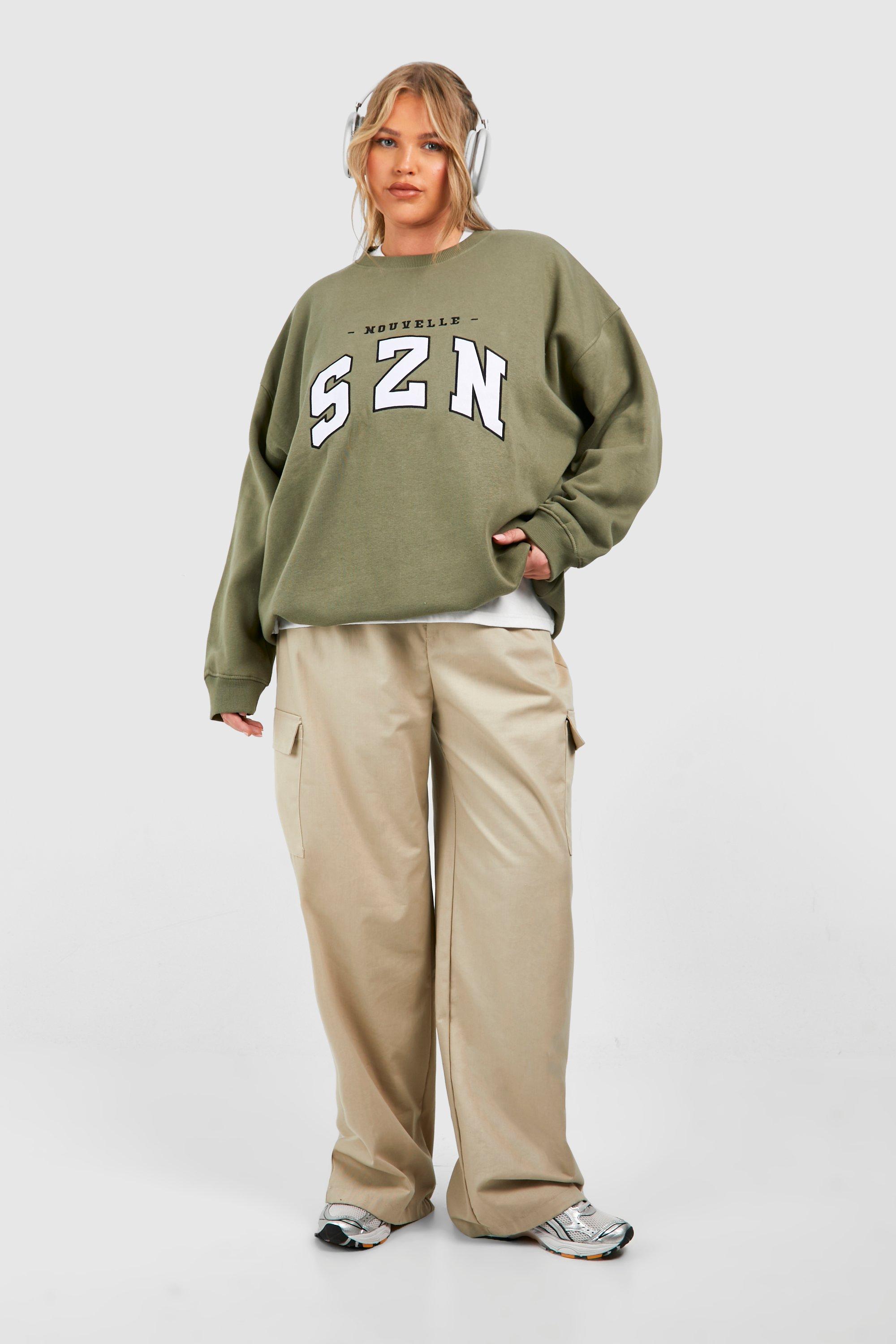 Plus Szn Applique Oversized Sweatshirt boohoo NZ