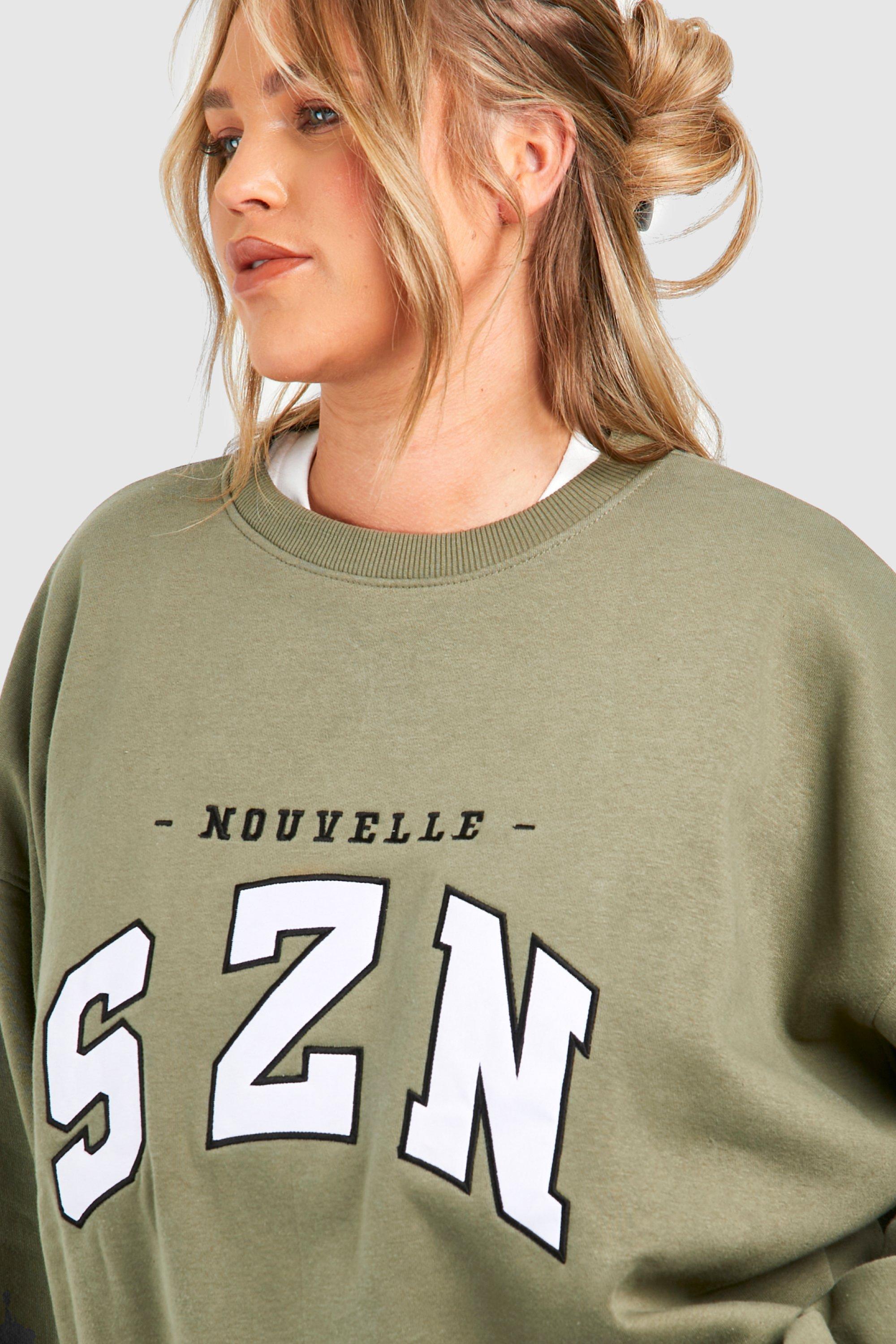 Grande taille Sweat cusson