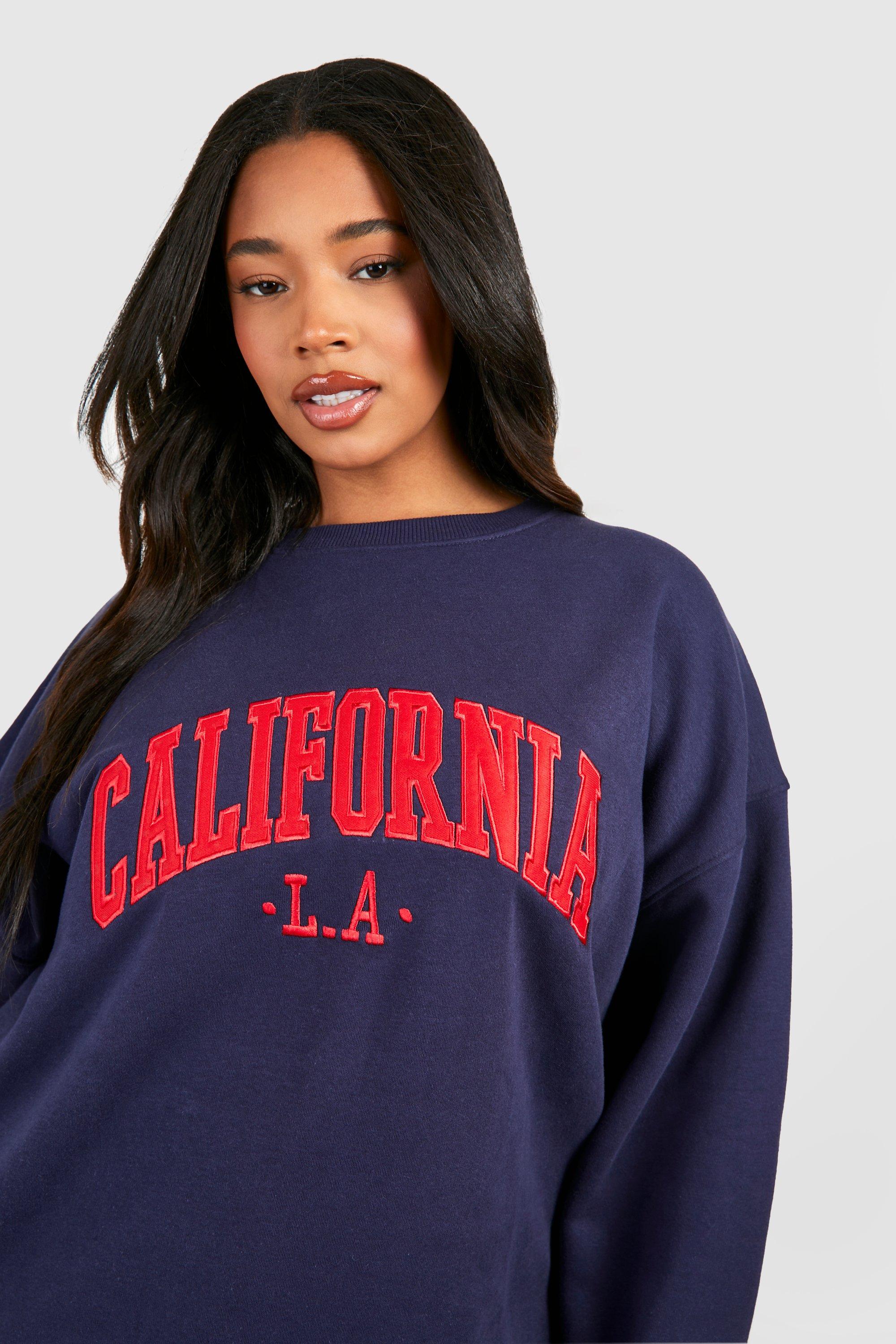 Plus California Applique Sweatshirt