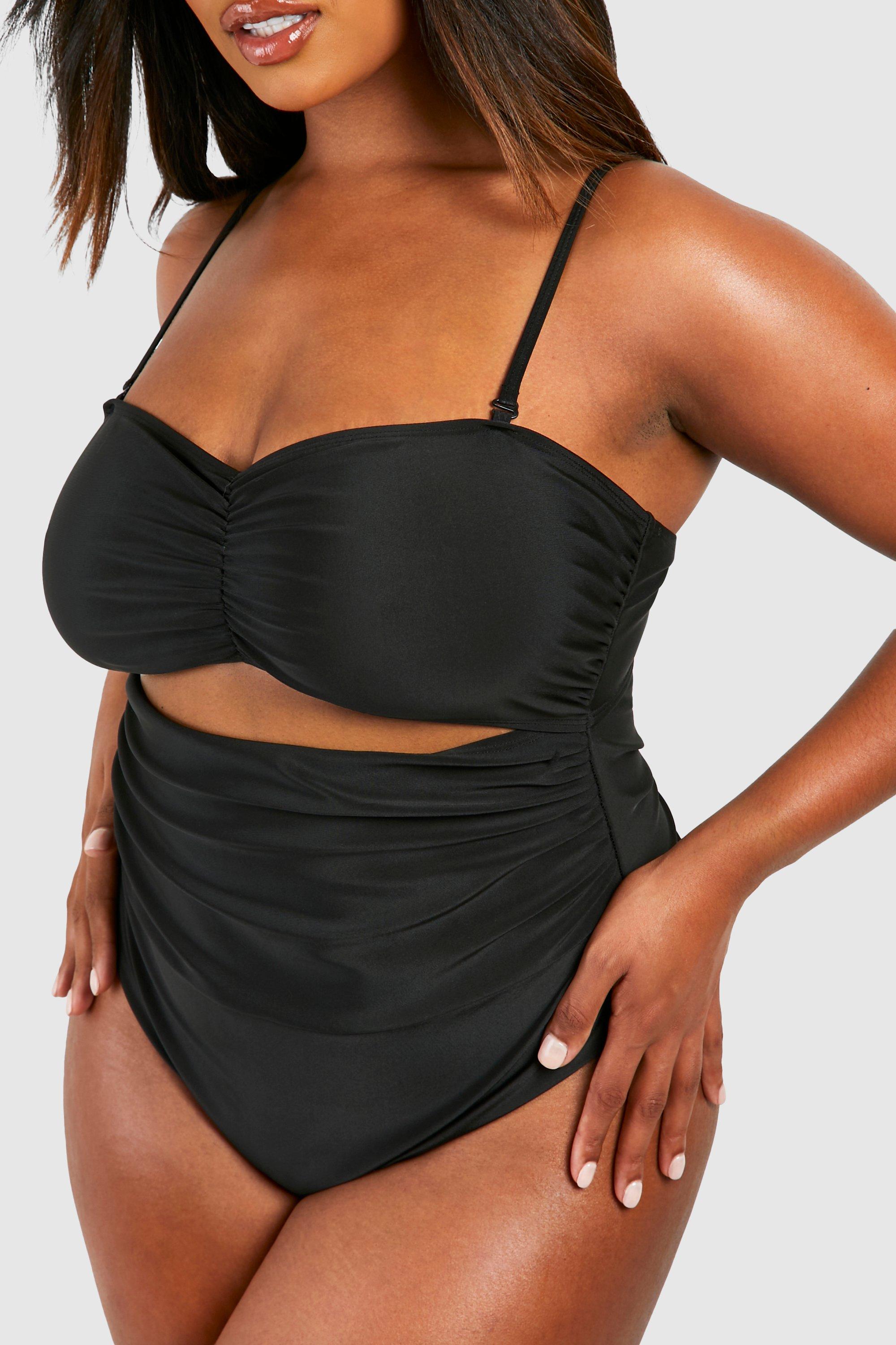 Plus Bandeau Ruched Swimsuit