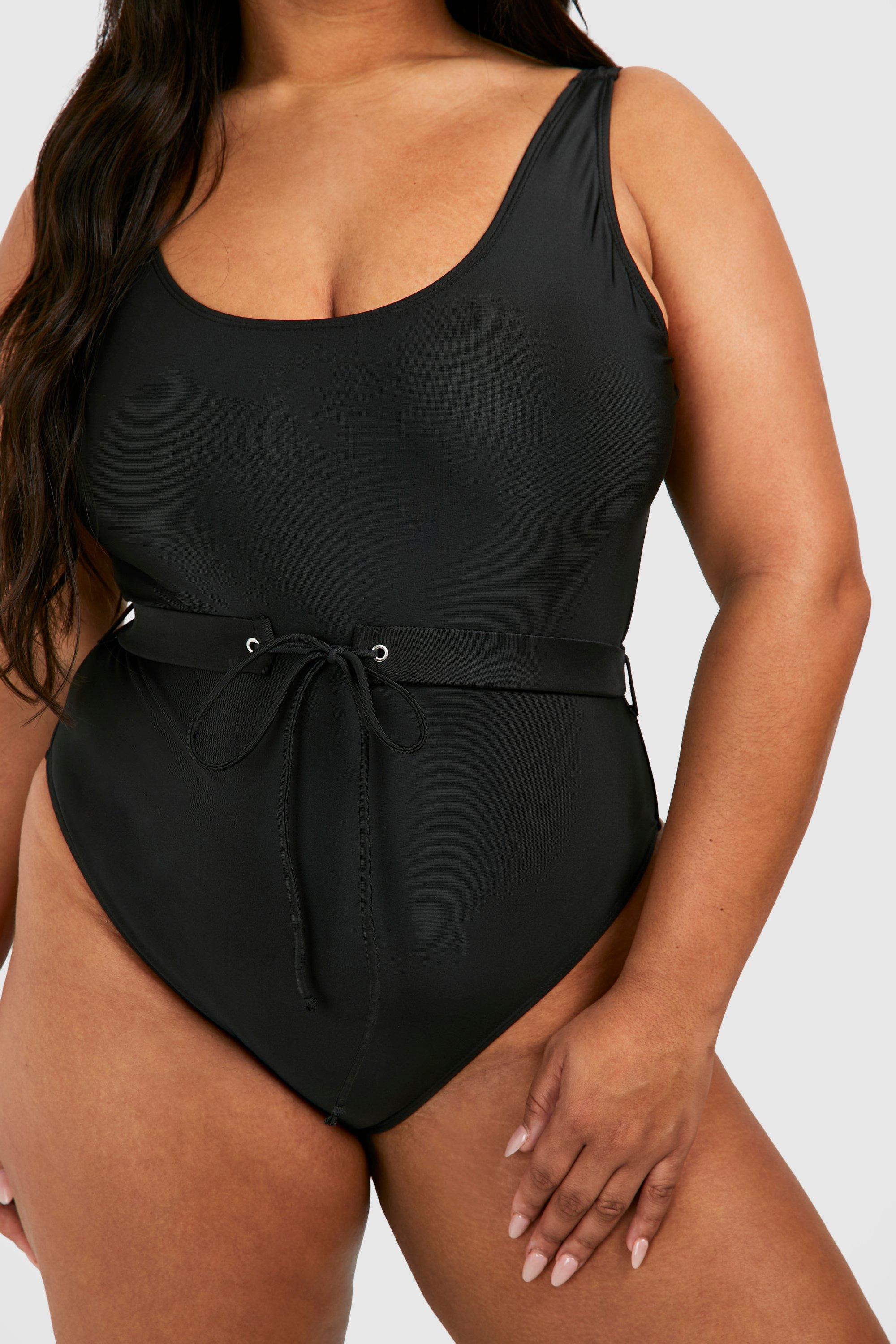 Boohoo black swimsuit online