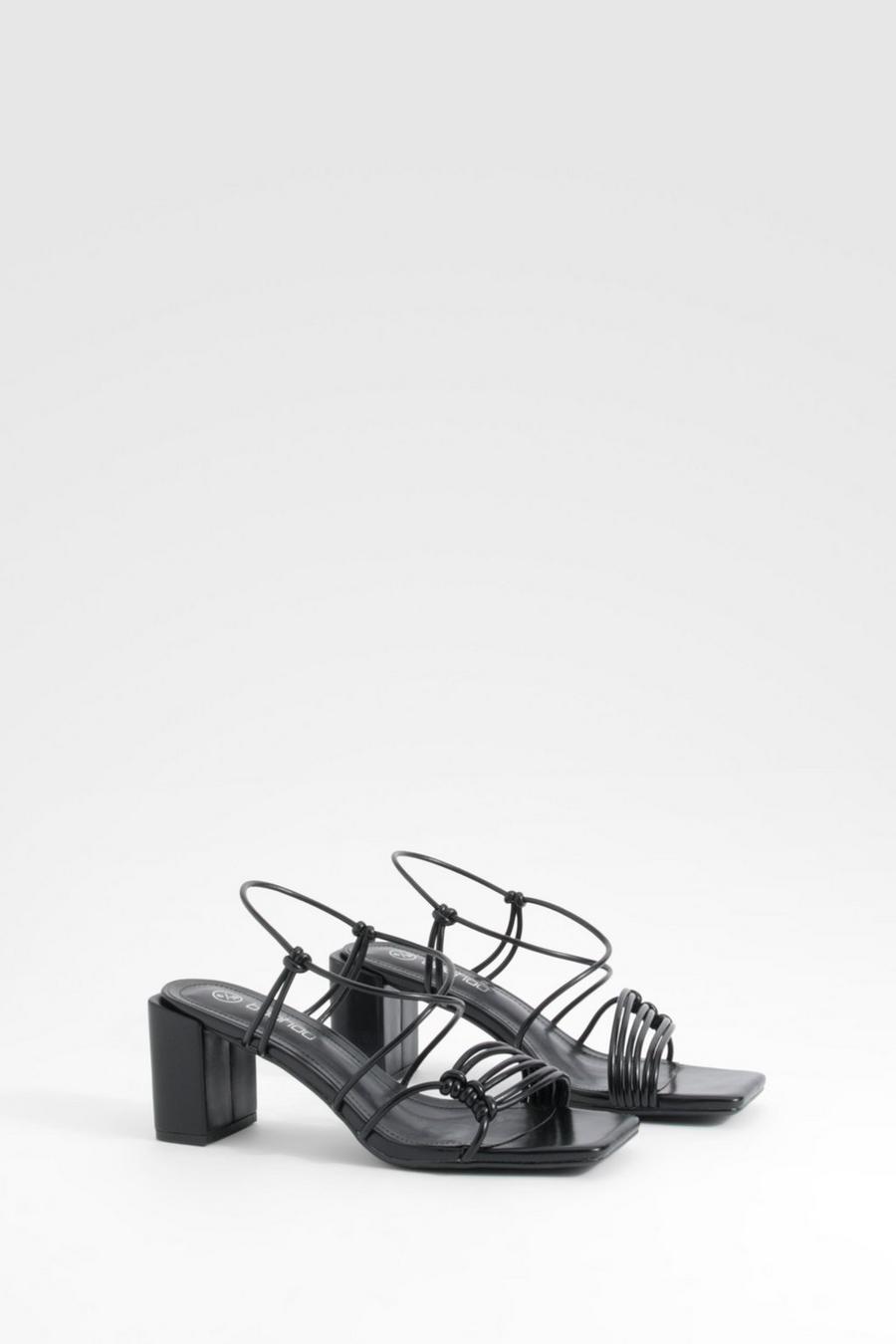 Chaussures à petit talon carré, Black image number 1