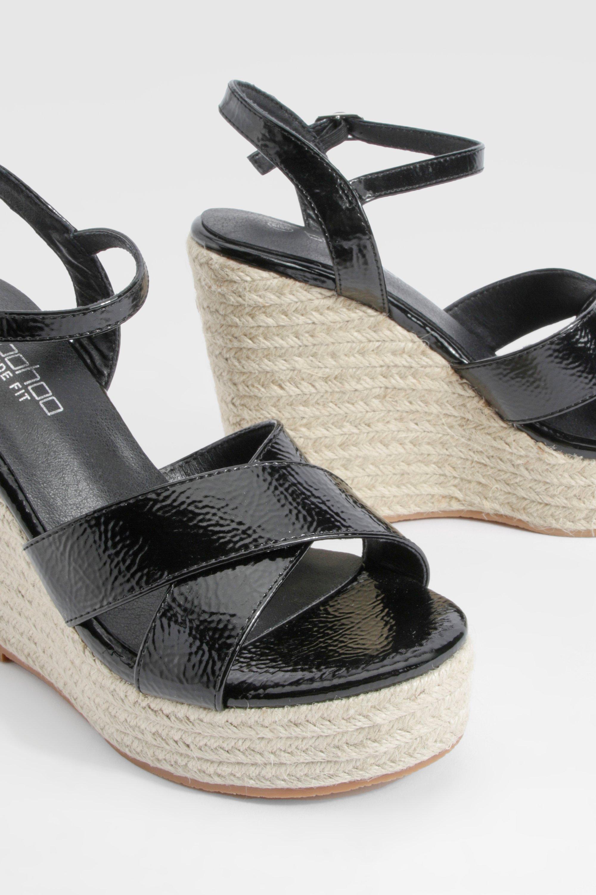 Wide fit high wedges sales