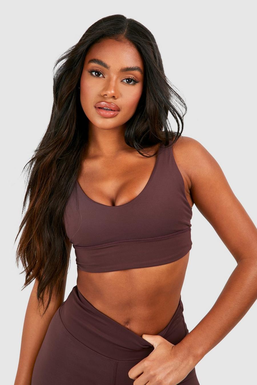 All Brown Sports Bras