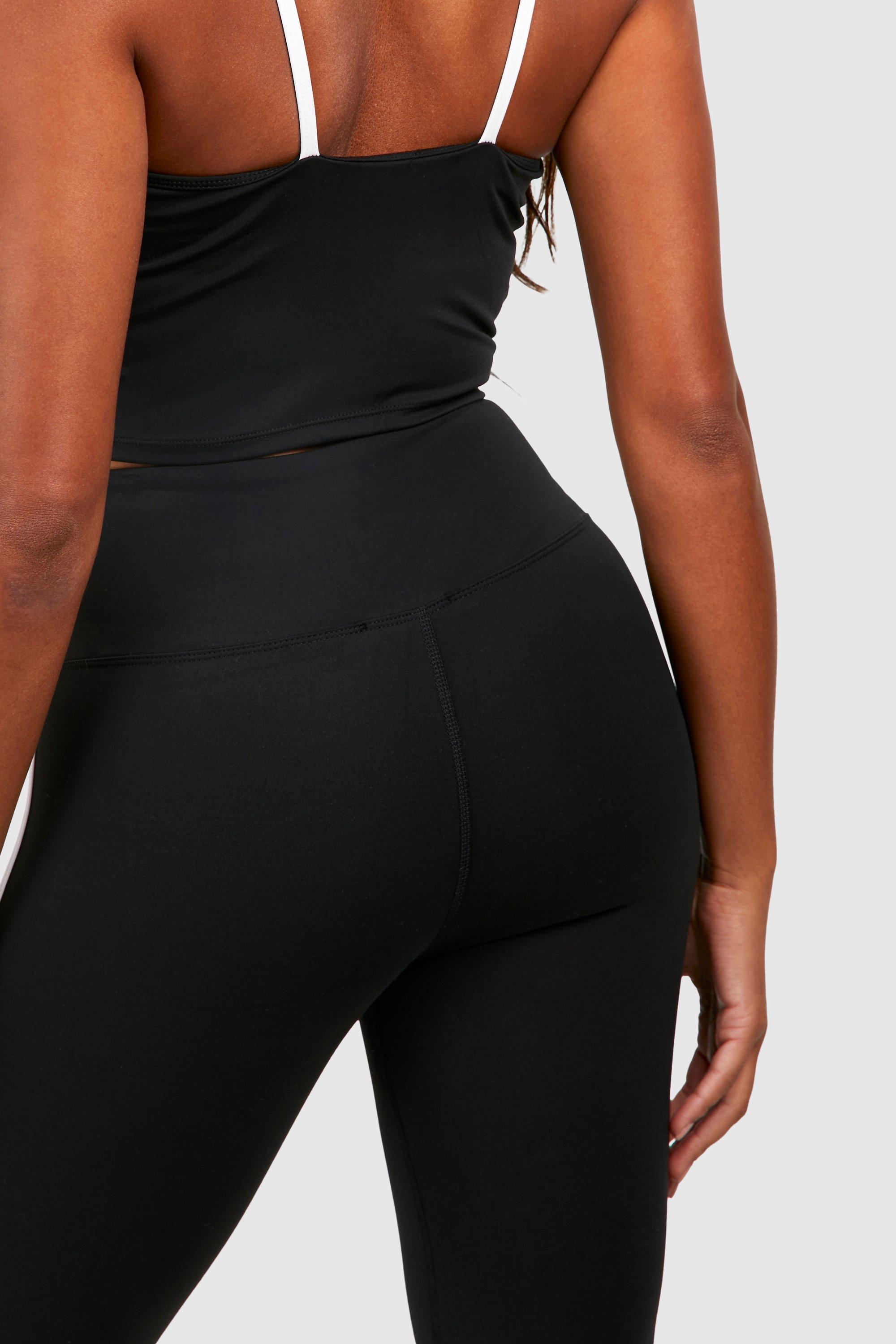 Premium Sculpt Piping Detail High Waist Flared Yoga Legging