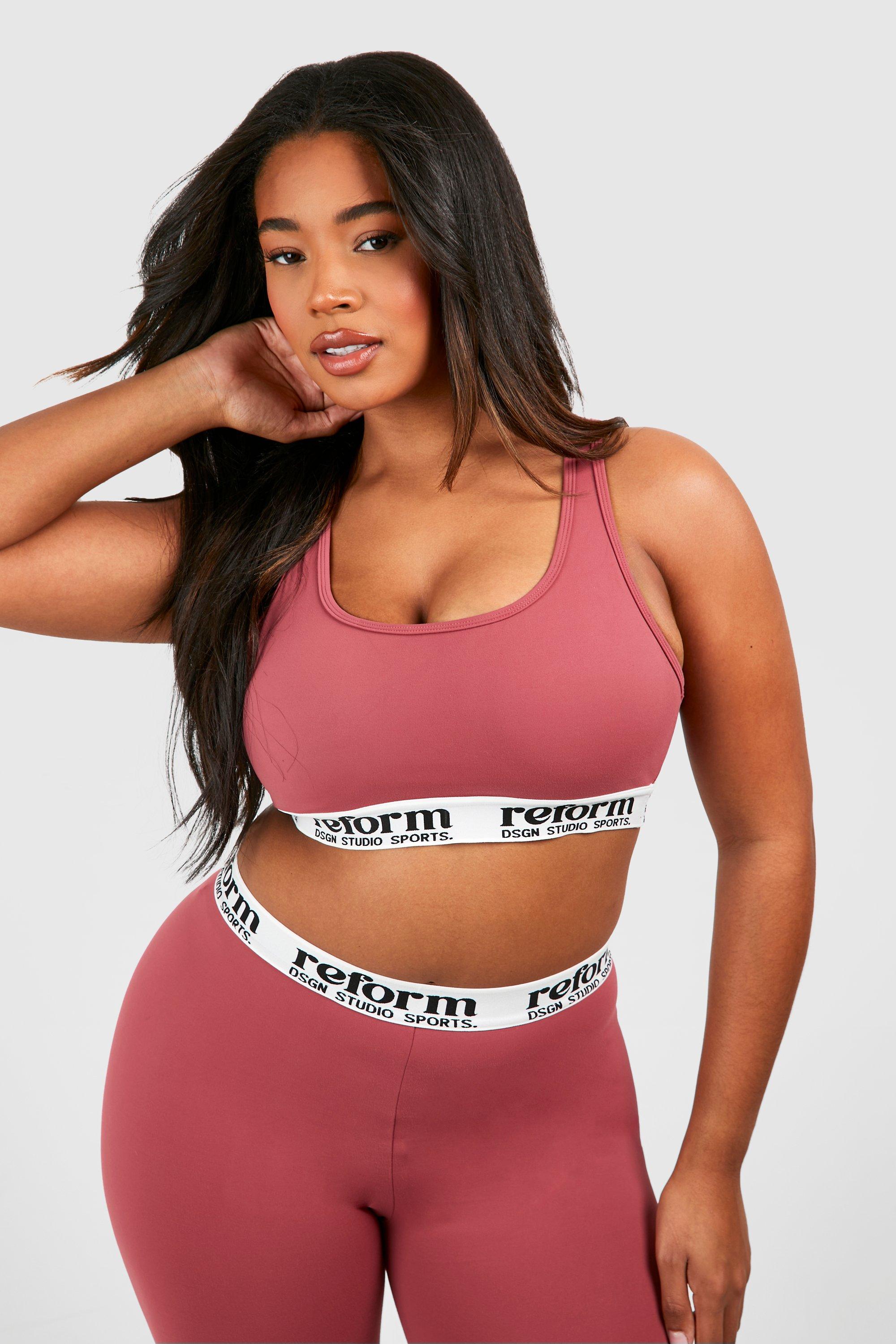 Premium Sculpt Reform Tape Detail Sports Bra