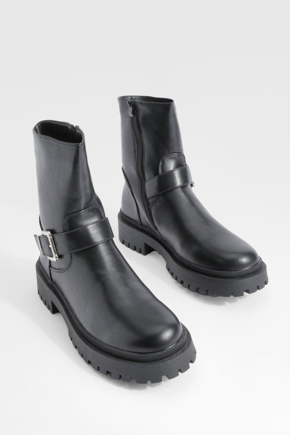 Buckle chelsea shop boots