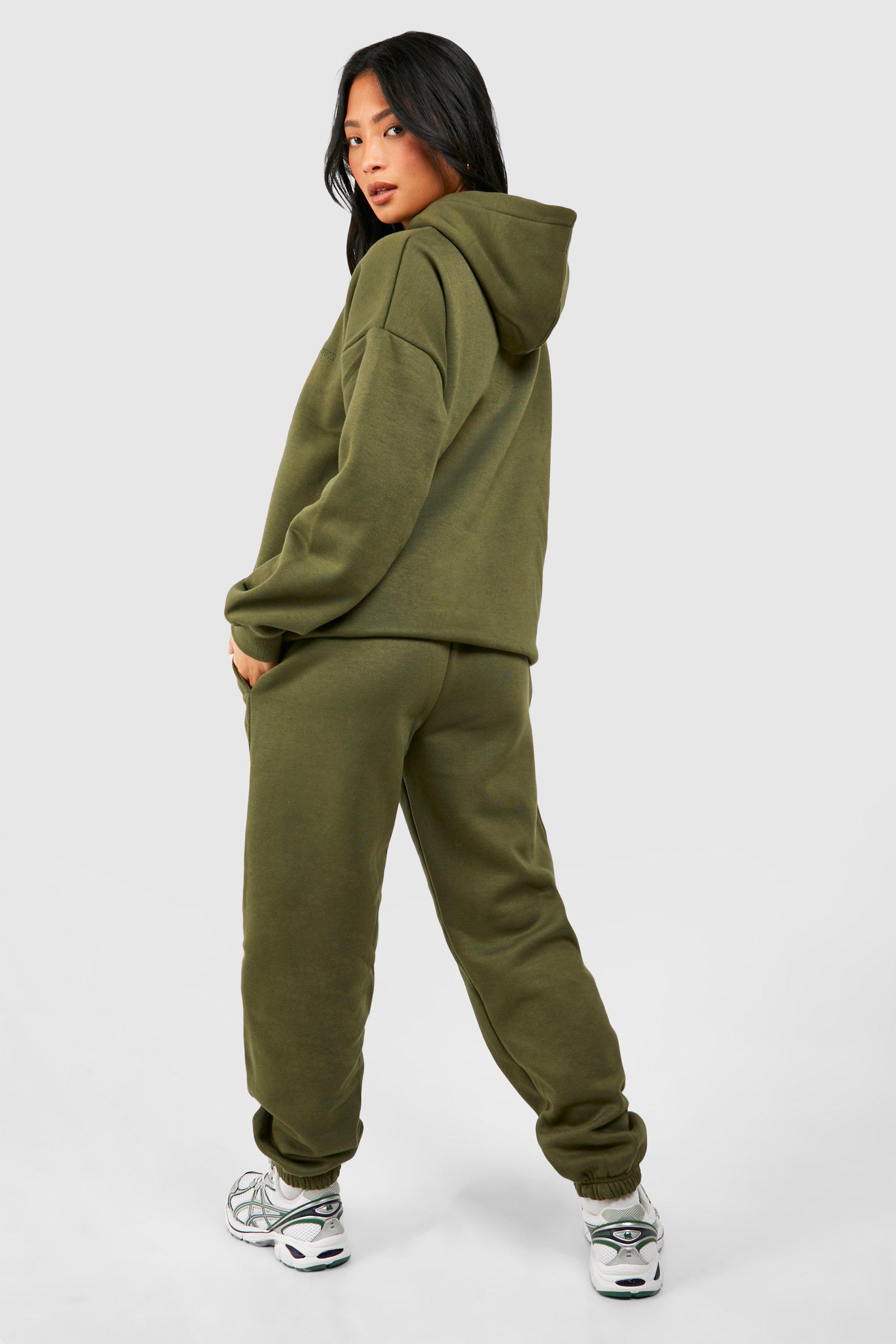 Olive green tracksuit on sale womens