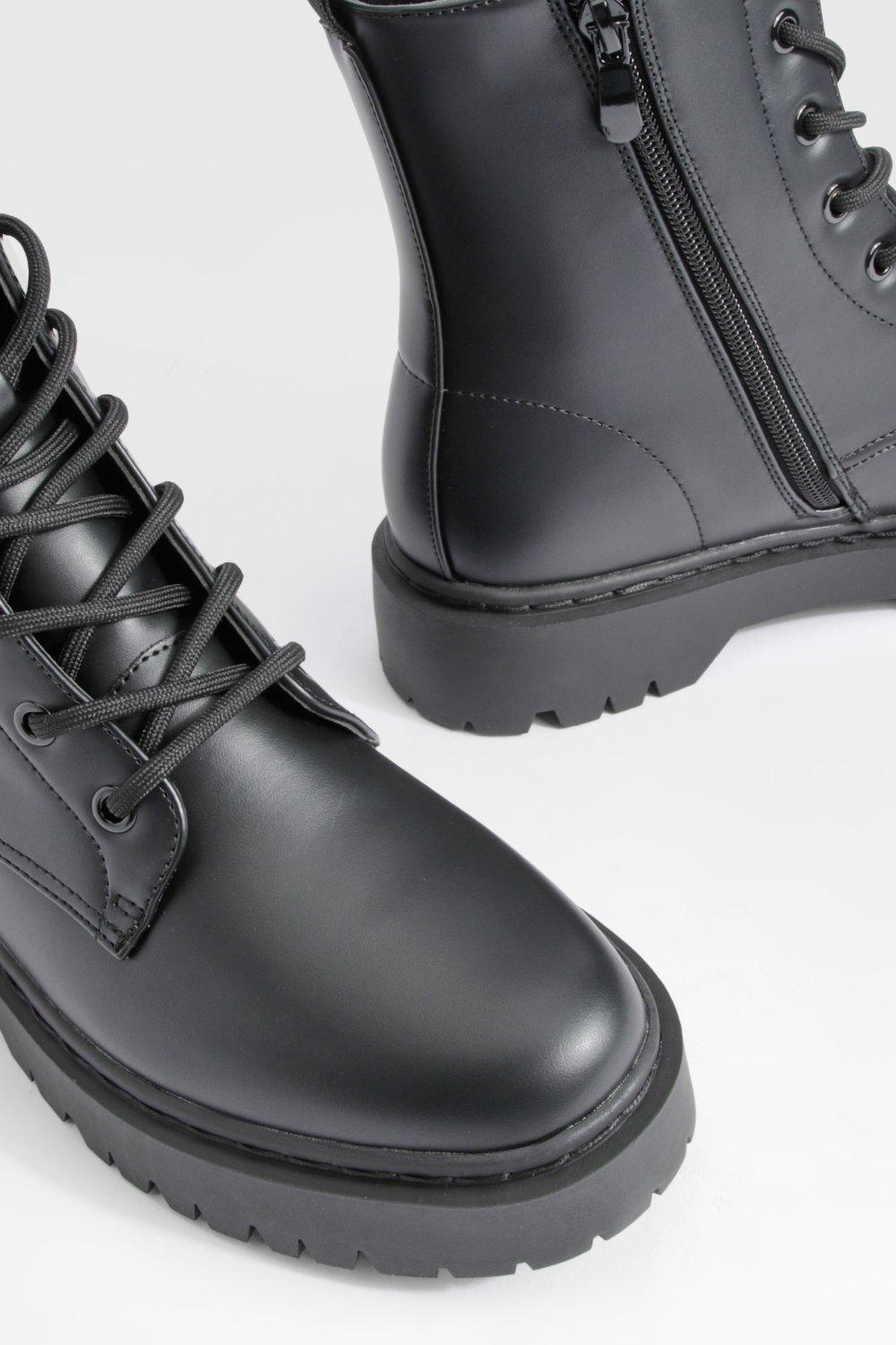 boohoo lace up hiker boots