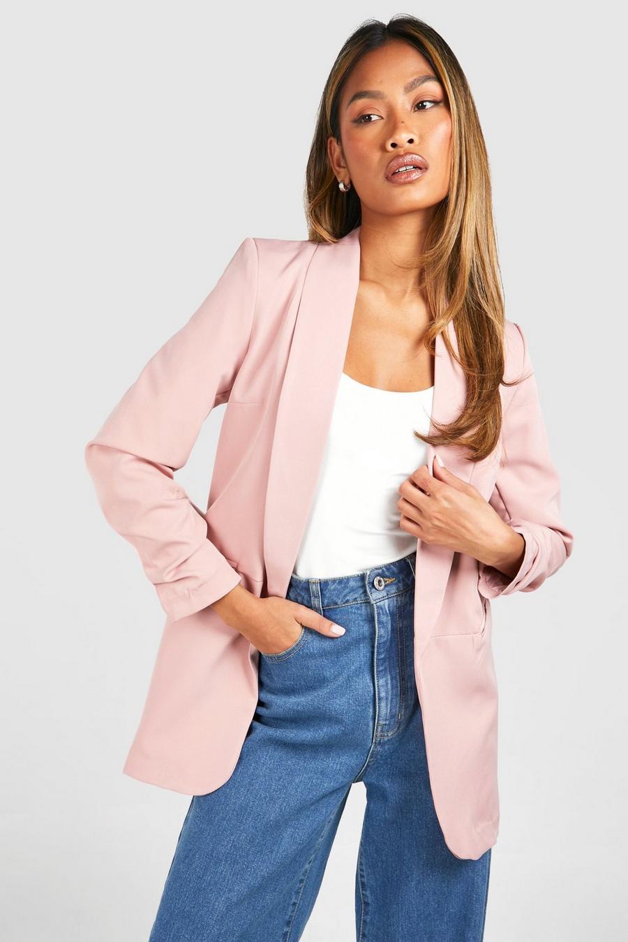 Rose Ruched Sleeve Tailored Blazer image number 1