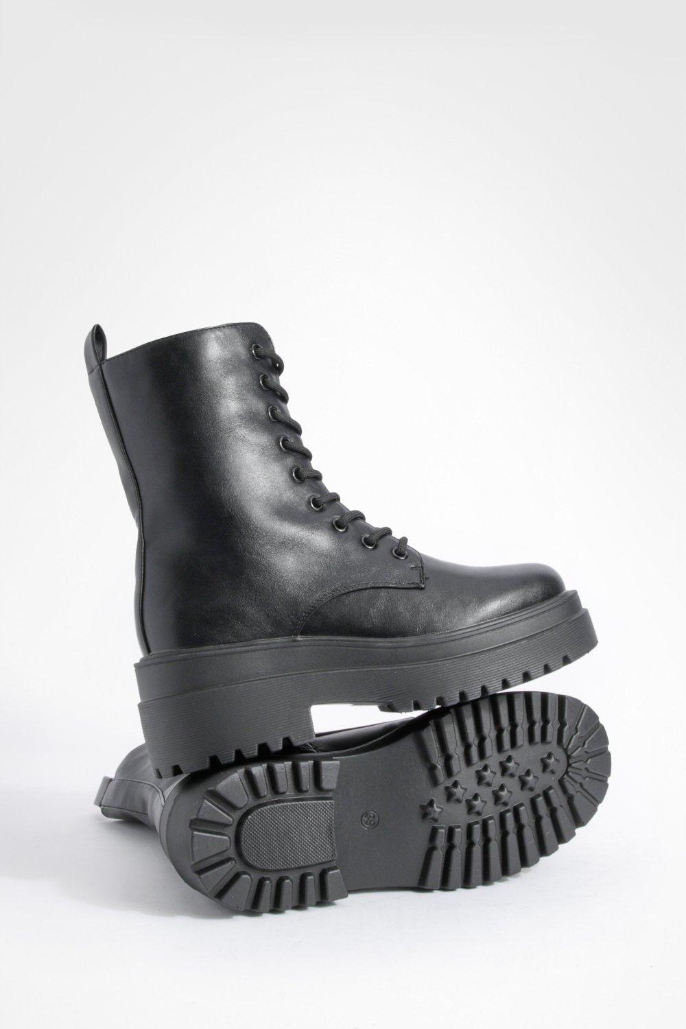 Boohoo hotsell combat boots