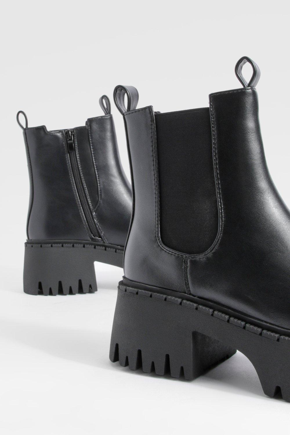 Boohoo chunky hot sale chelsea boots