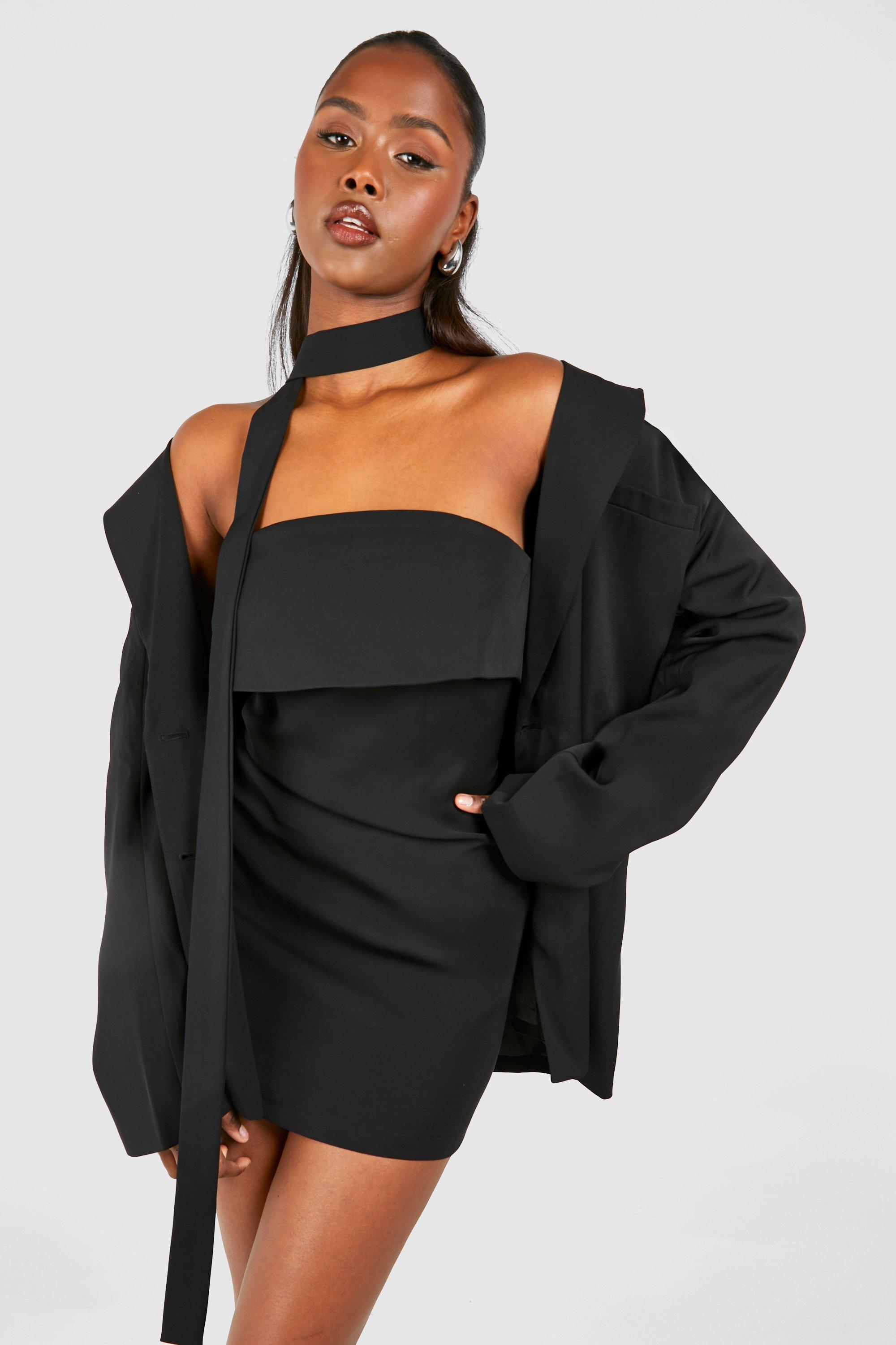 Robe bandeau courte boohoo FR