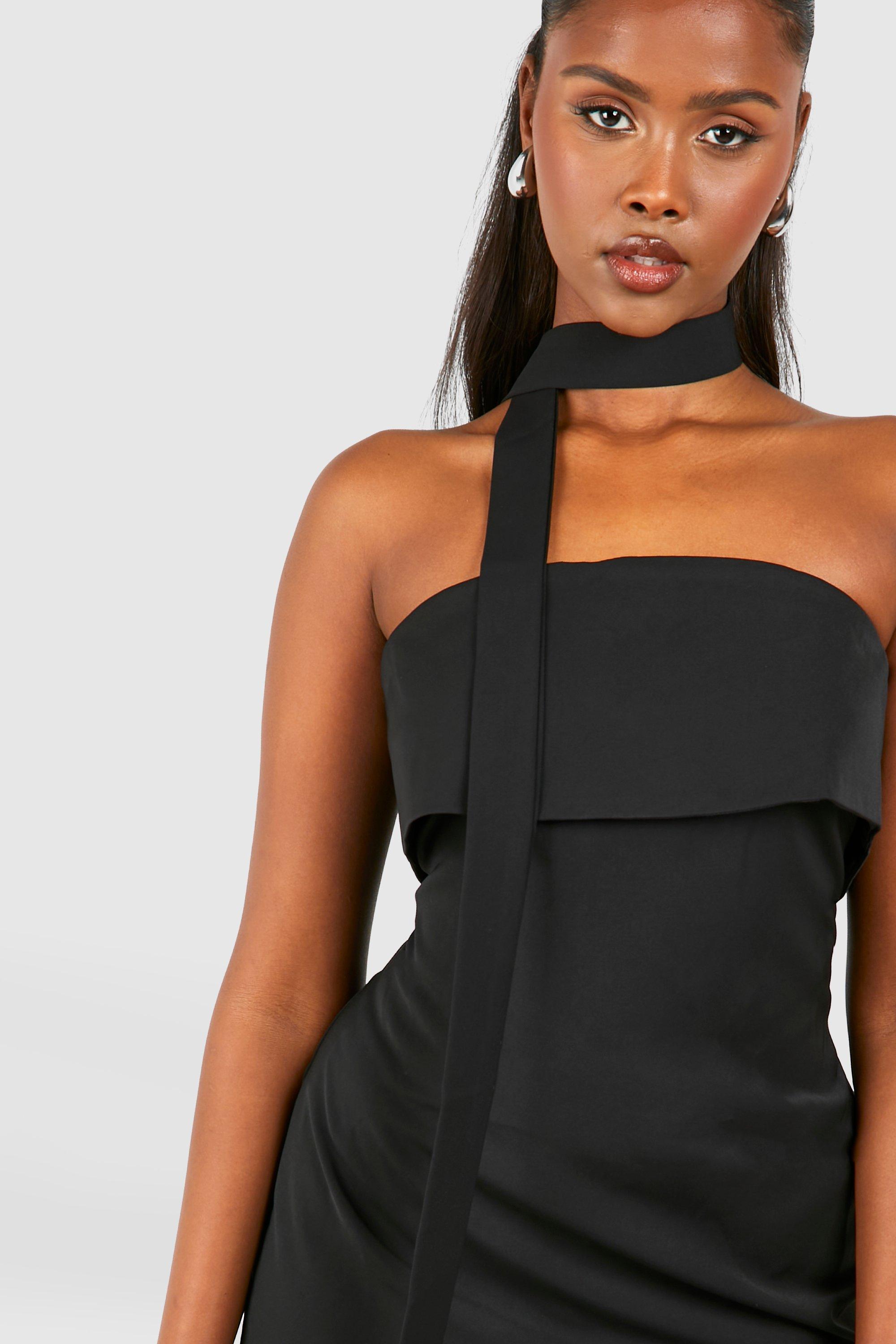 Tailored Bandeau Mini Dress boohoo