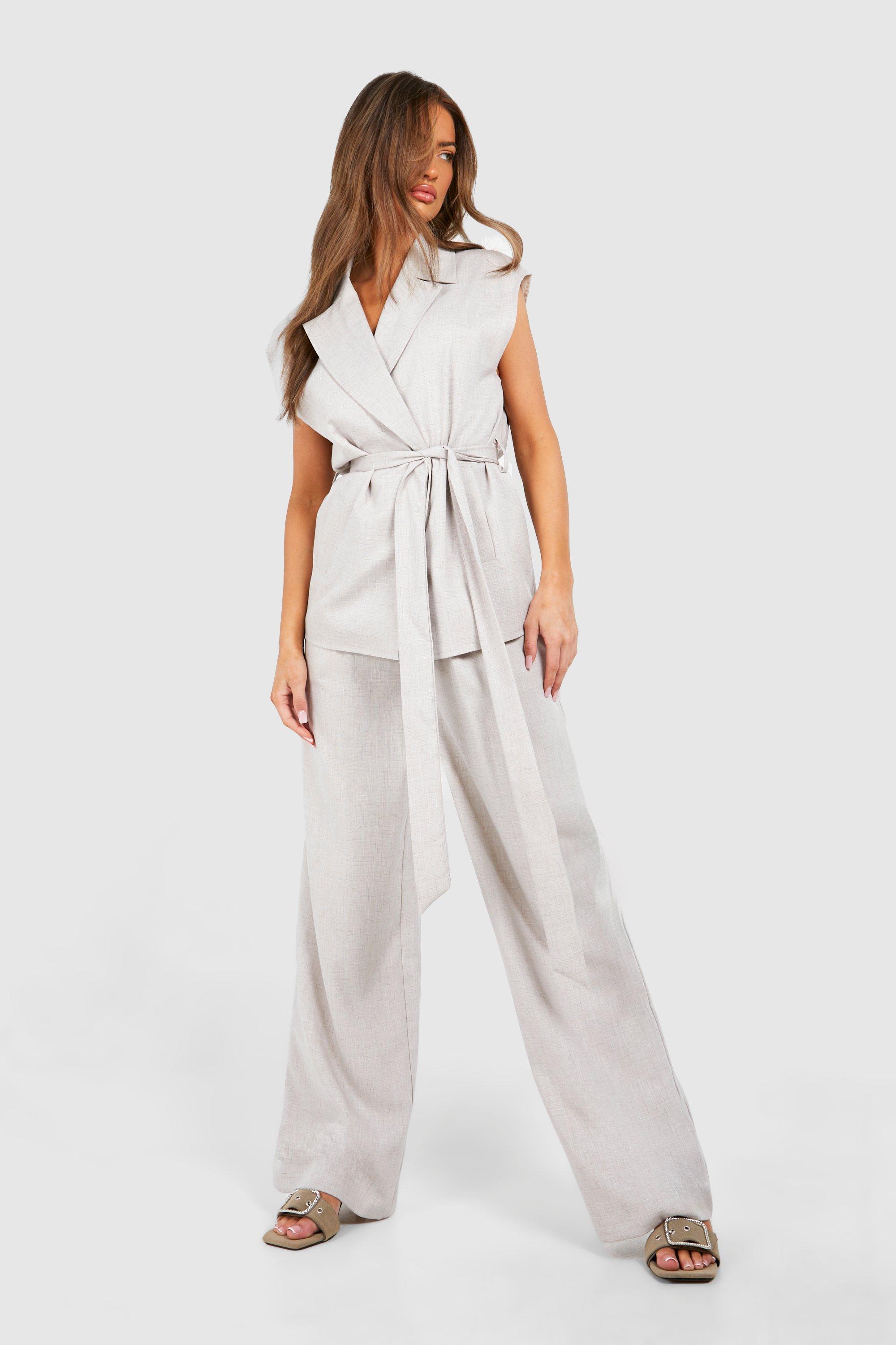 Boohoo sleeveless blazer hotsell