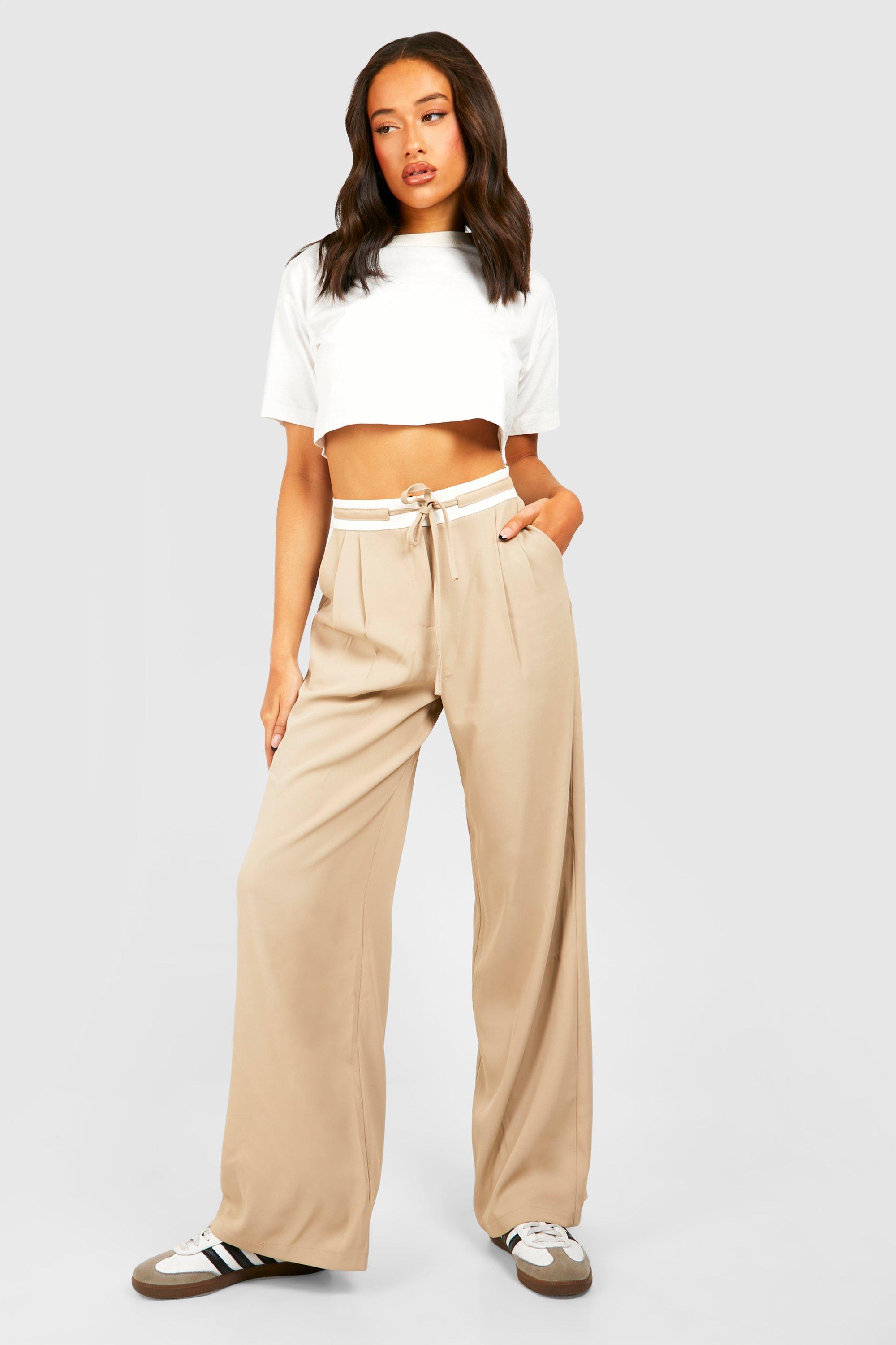 Posh Suave Belted Wide Leg Trousers Curve - Fason De Viv – Fason