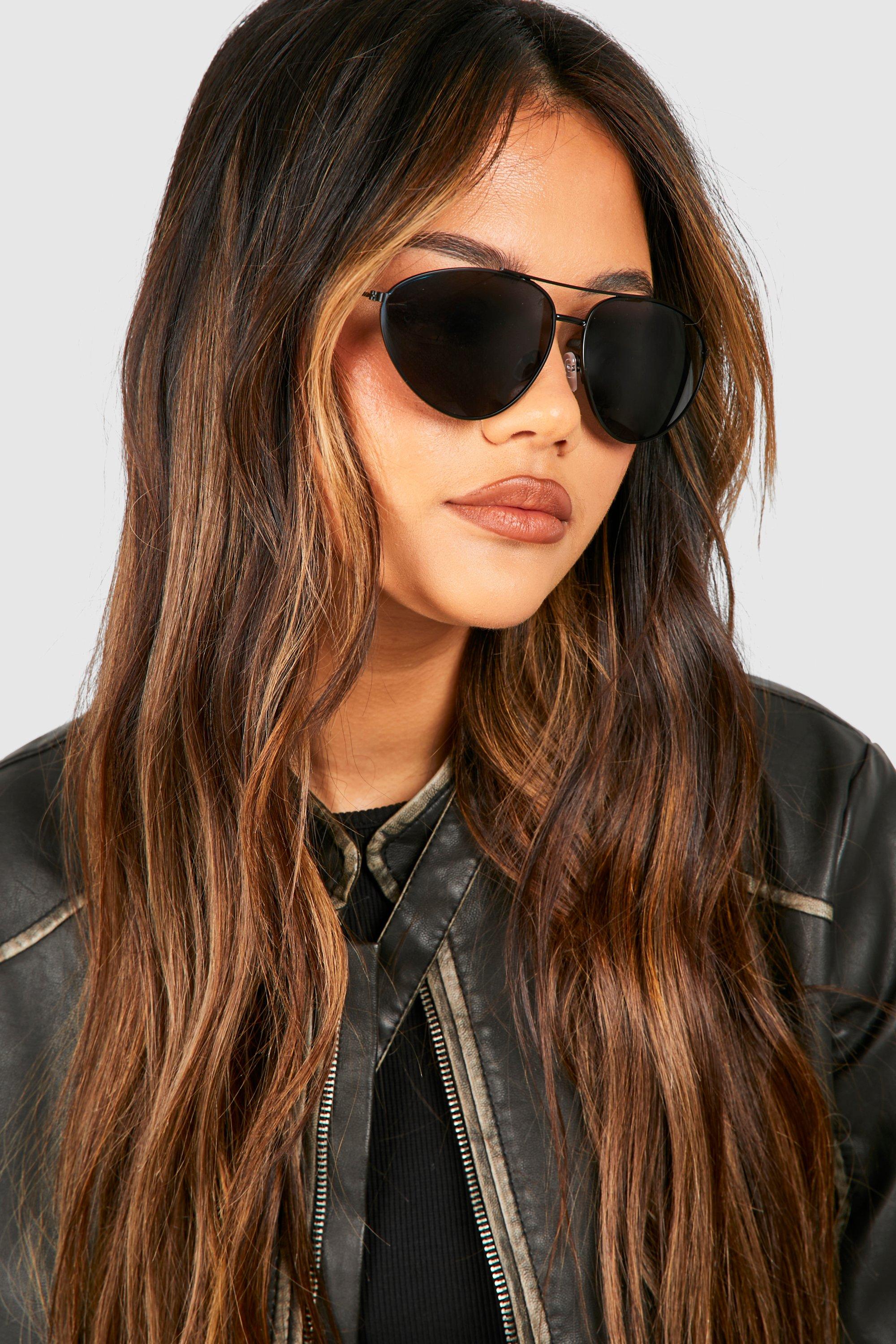 Angular aviator outlet sunglasses