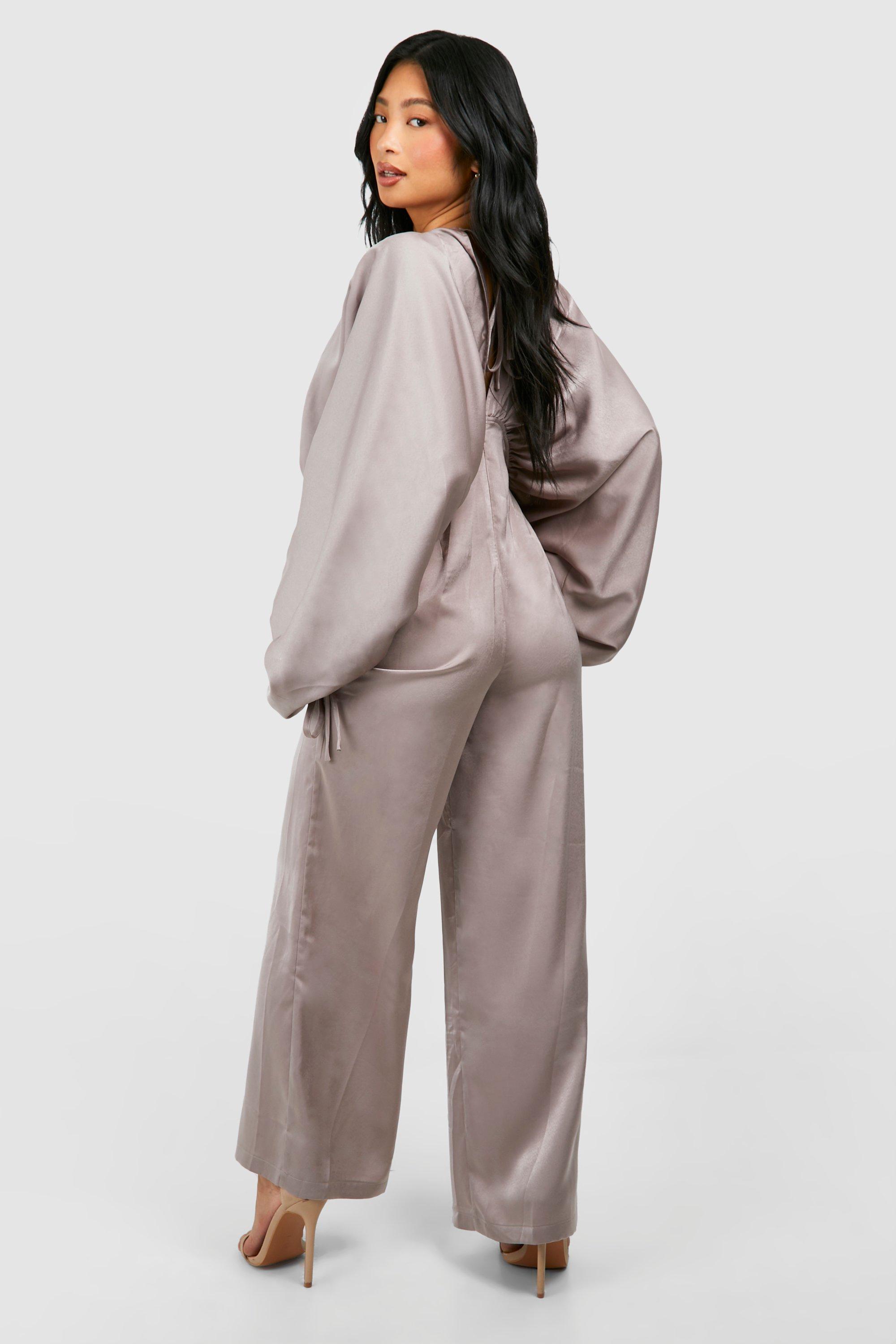 Petite silk jumpsuit online