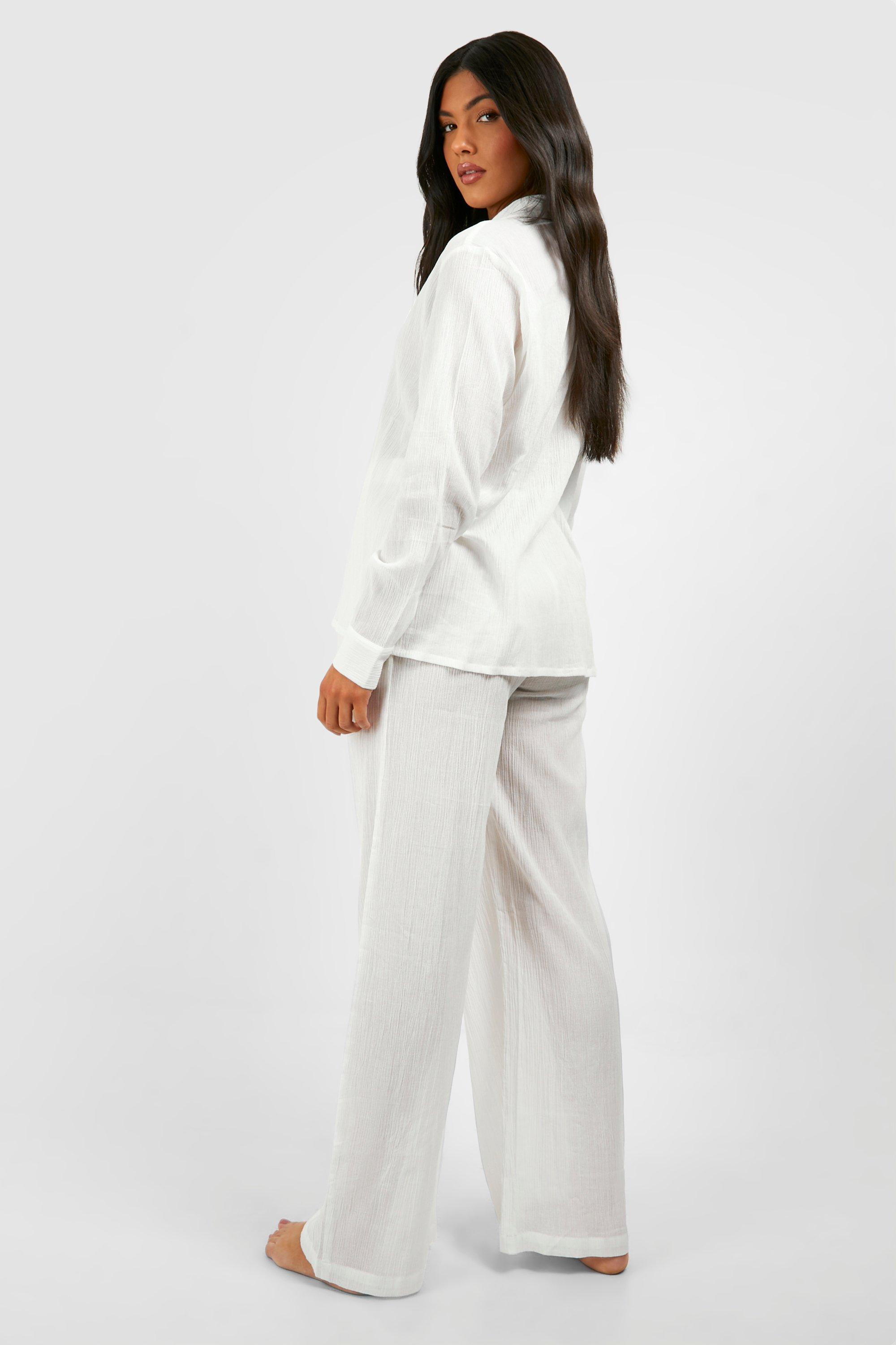 Maternite Ensemble de plage avec chemise et pantalon