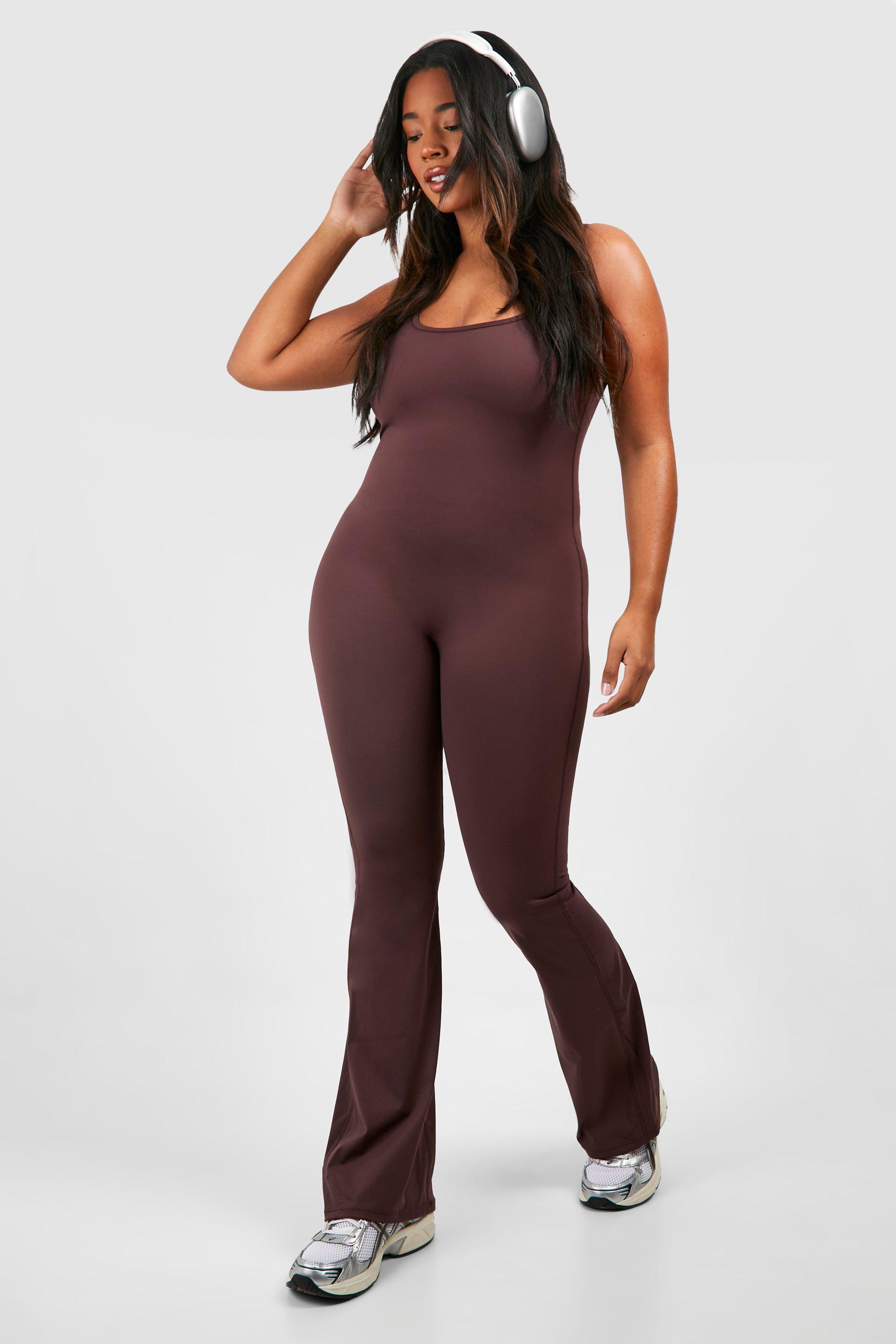 Boohoo cheap burgundy jumpsuit