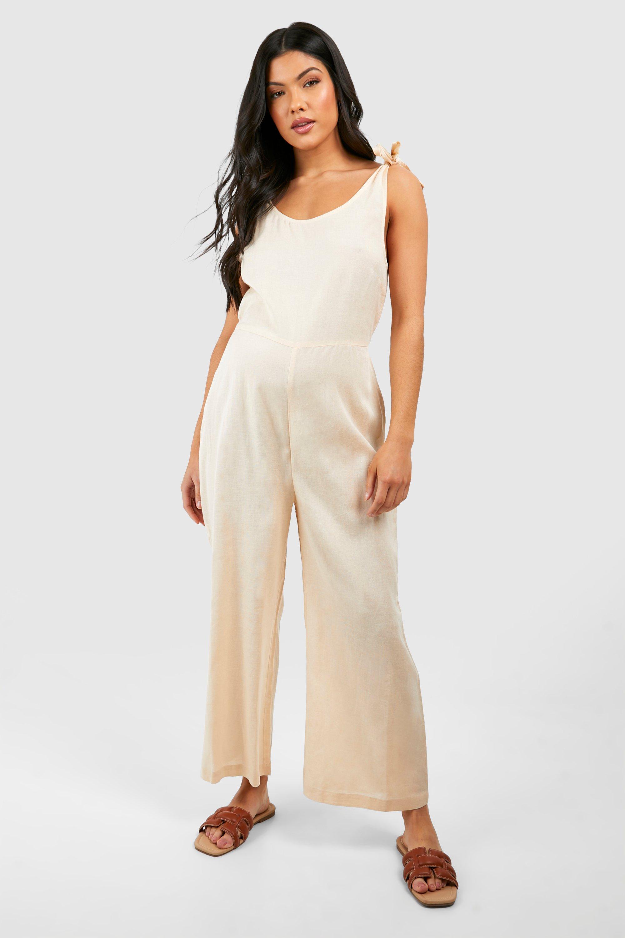 Linen Maternity Romper