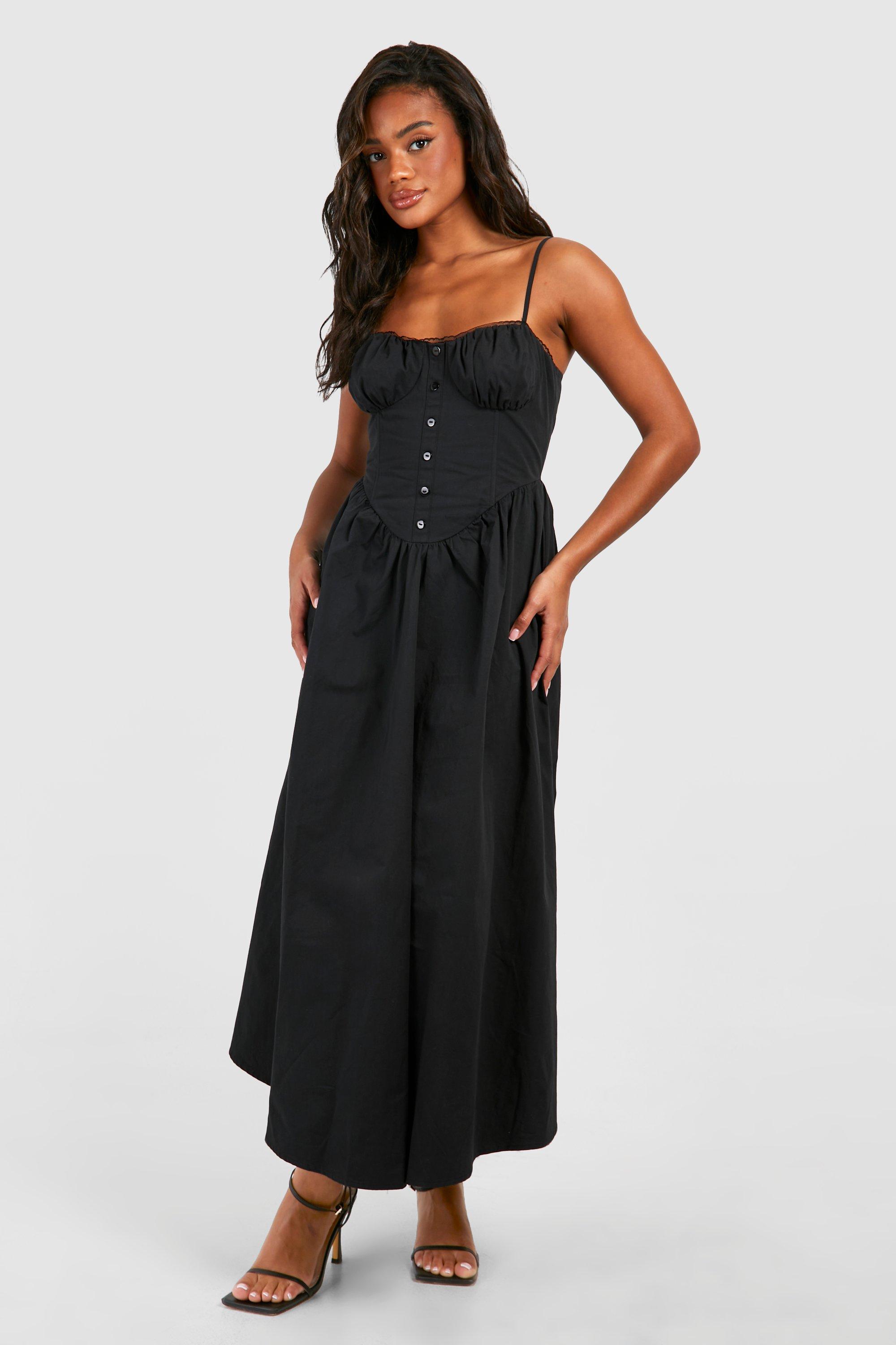 Boohoo milkmaid hot sale dress