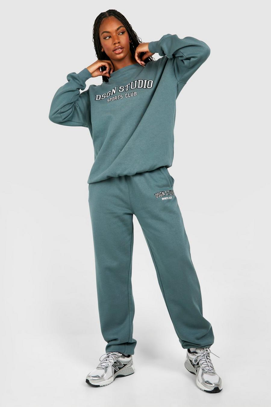 Tall Jogginghose mit Dsgn Studio Applikation, Teal