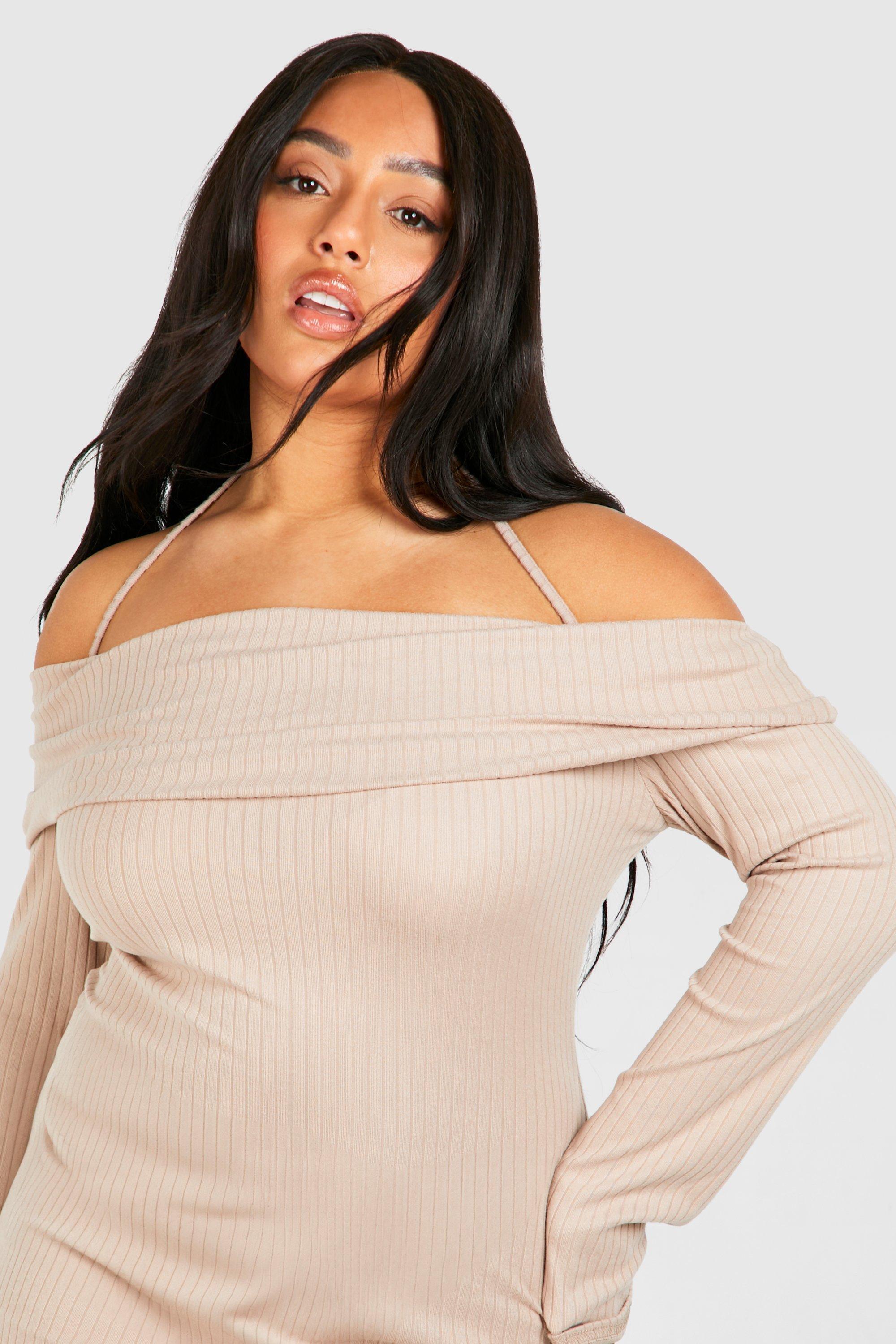 Grande taille Robe mi longue c tel e col bateau boohoo