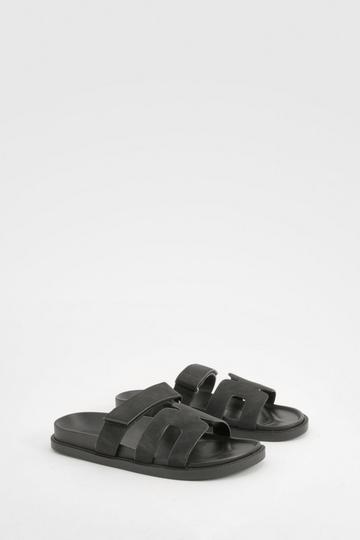 Black Cut Out Detail Slides