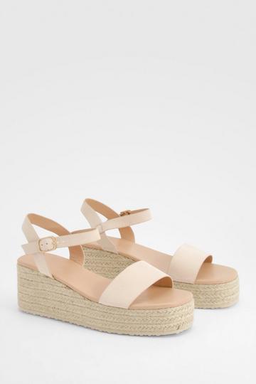 2 Part Mid Height Wedge nude