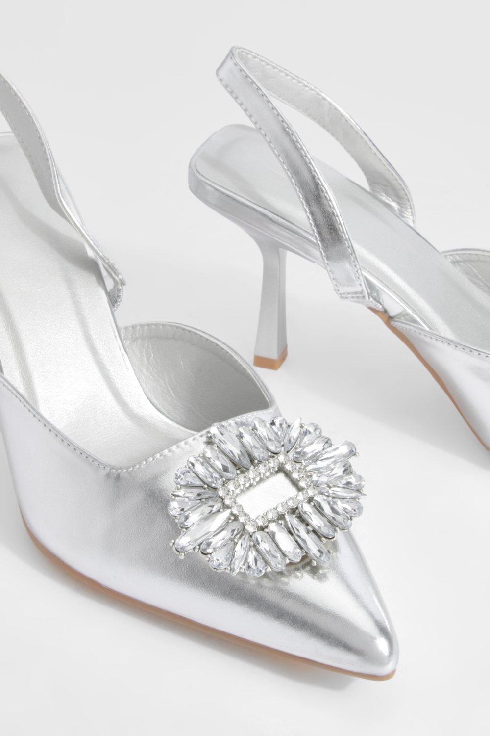 Silver court on sale shoes for wedding