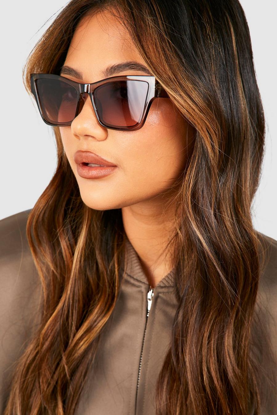 Grey Tinted Frame Sunglasses