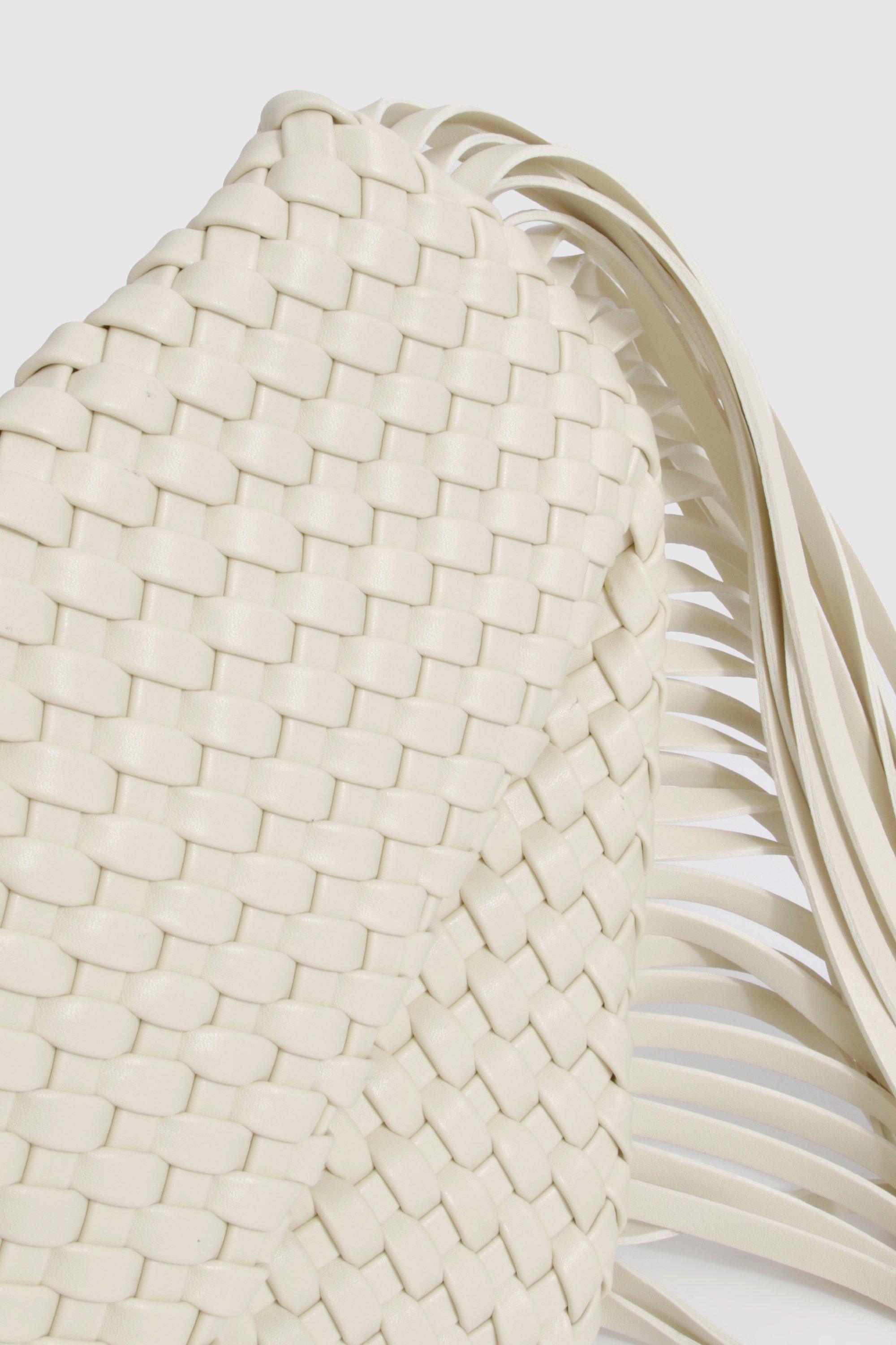 Woven Fringe Edge Clutch Bag