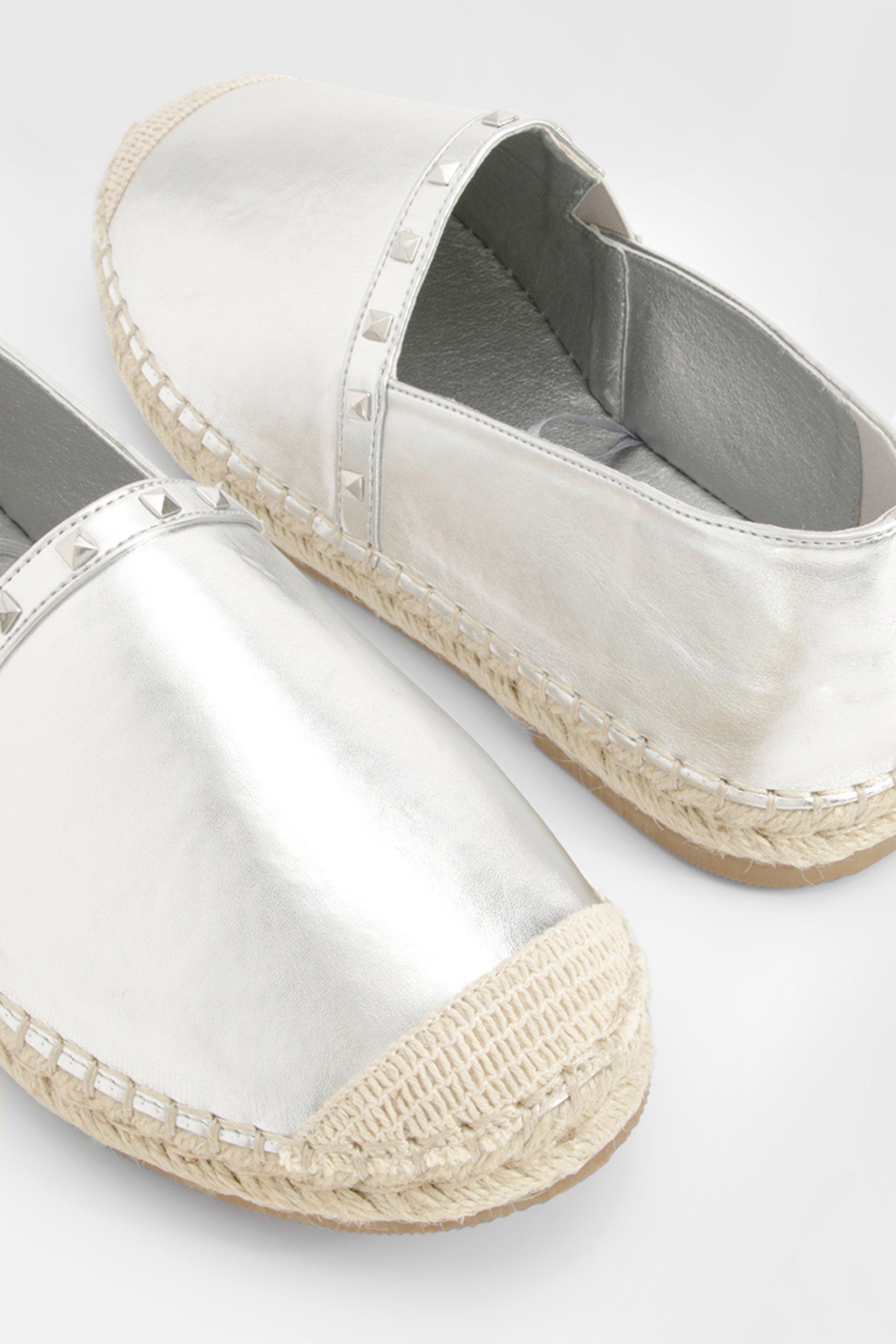 Stud espadrilles clearance