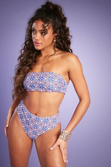 Mix & Match Bandeau Bikini Top multi