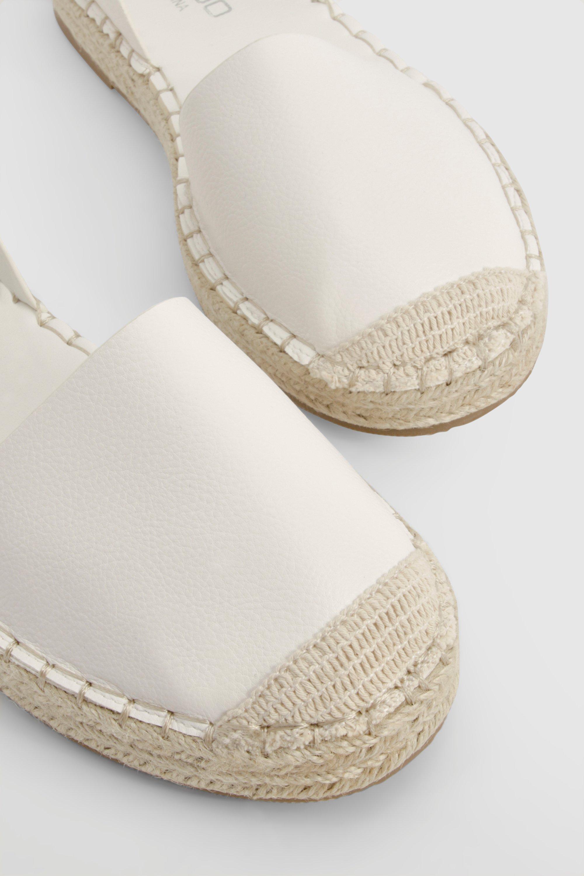 Closed Toe Buckle Detail Espadrilles boohoo NZ