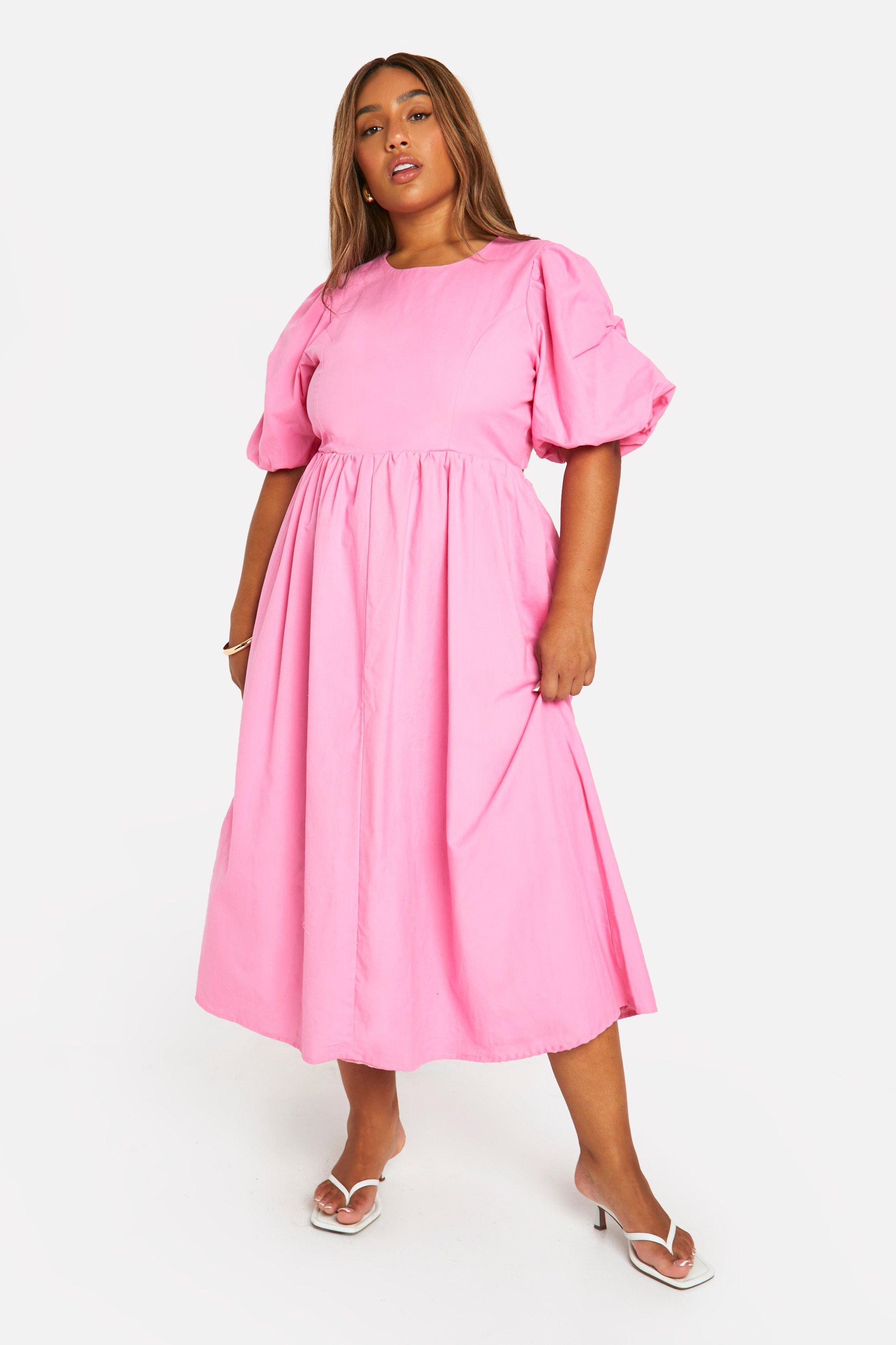 Robe longue en lin grande taille sale