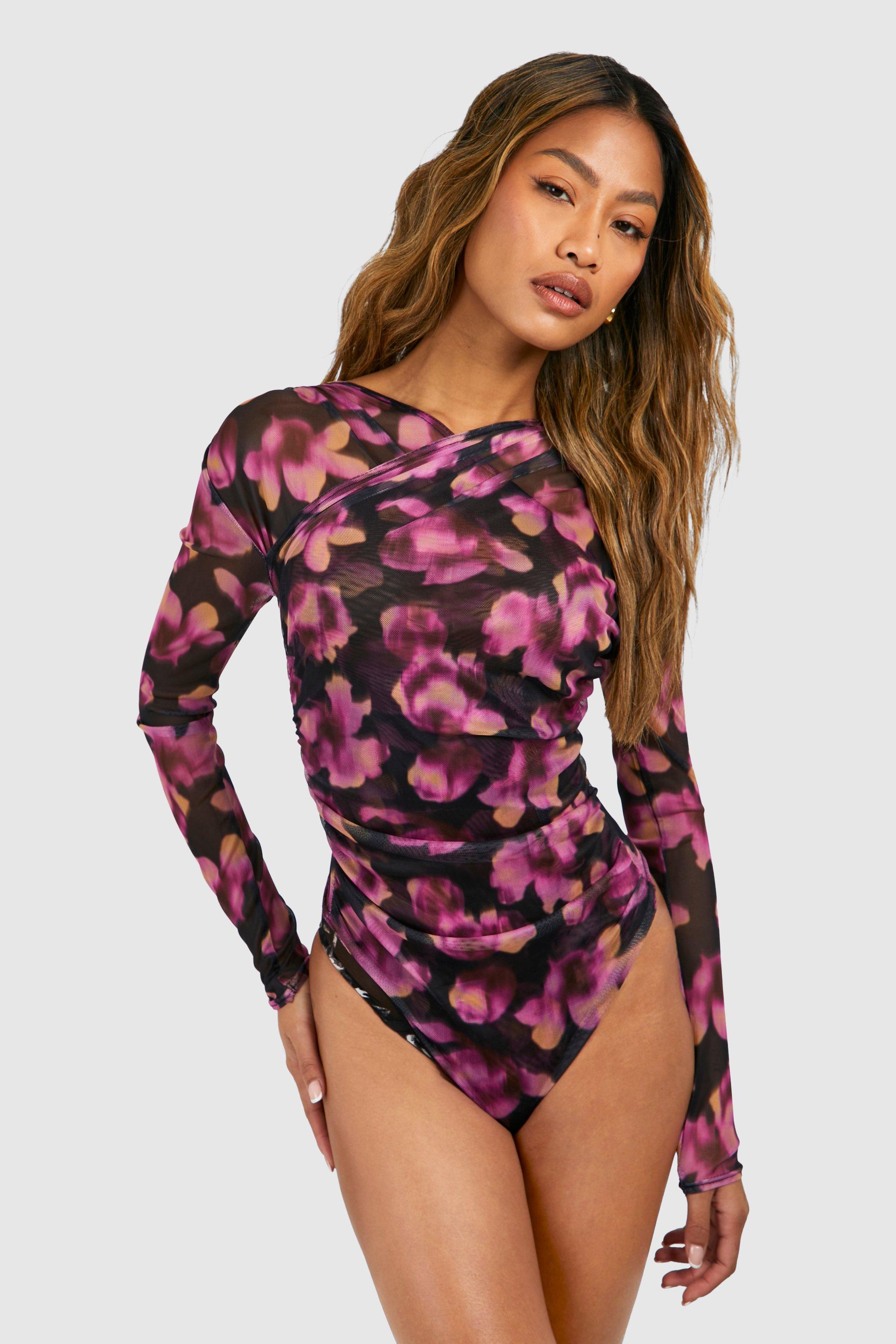 Printed Mesh Bodysuit