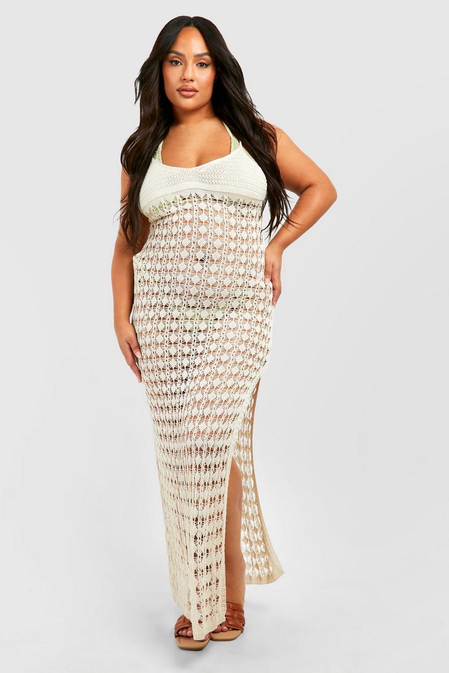 Sand Plus Crochet Strappy Beach Maxi Dress  image number 1