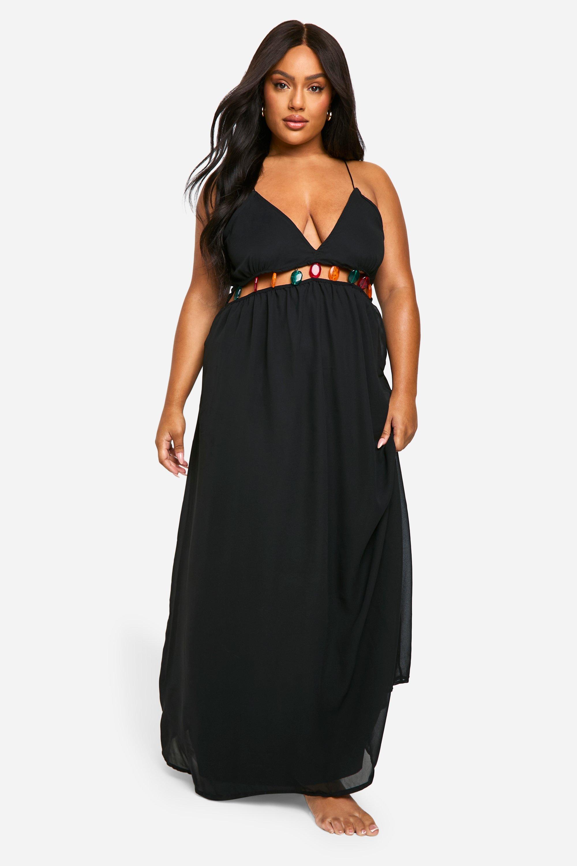 美品　完売品　SMOOTH OUT dress（BLACK）　サイズ1 PLAIN ST LEATHER STRING ROUND NECK DRESS(S Black): Vintage