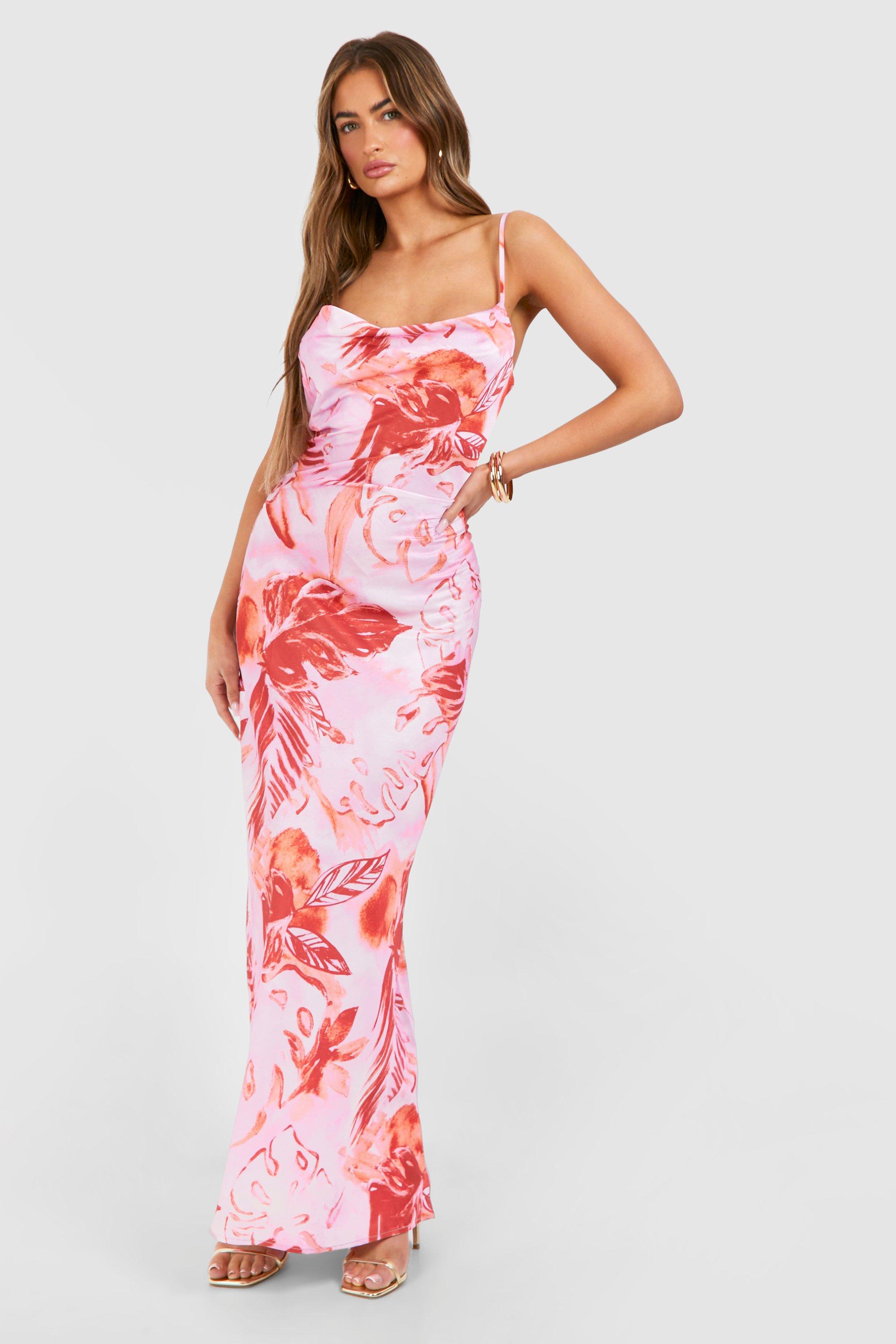 Boohoo tropical dress sale