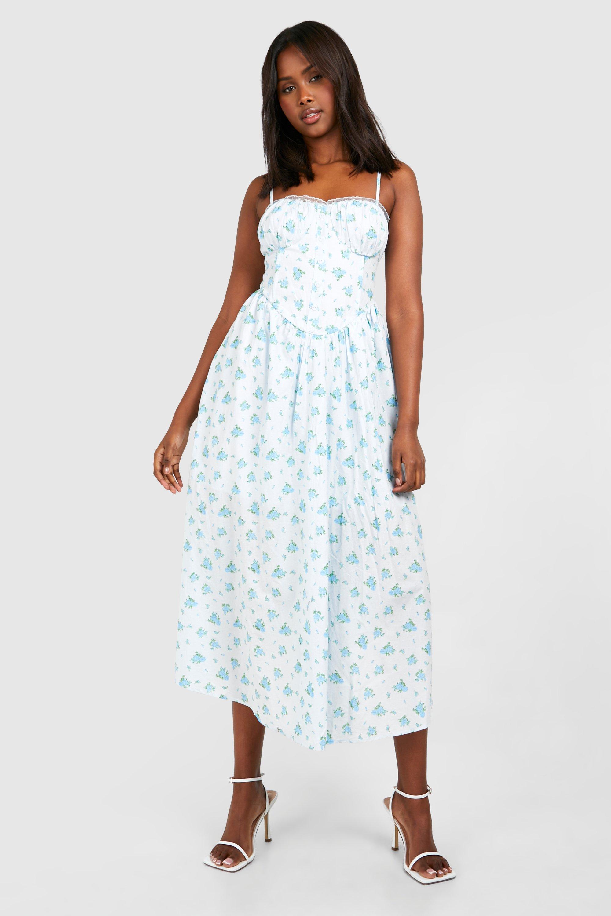 Boohoo ditsy floral dress hotsell