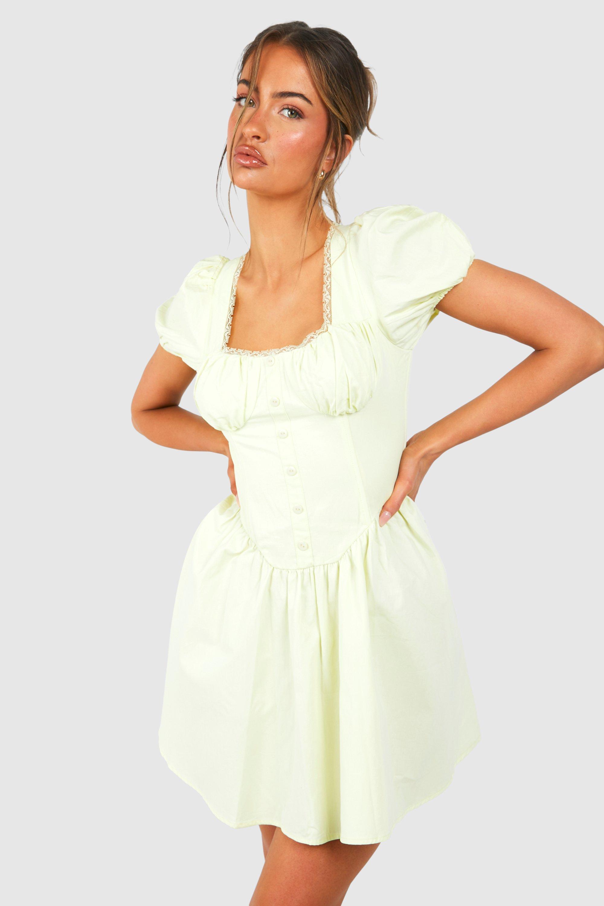 Milkmaid mini clearance dress