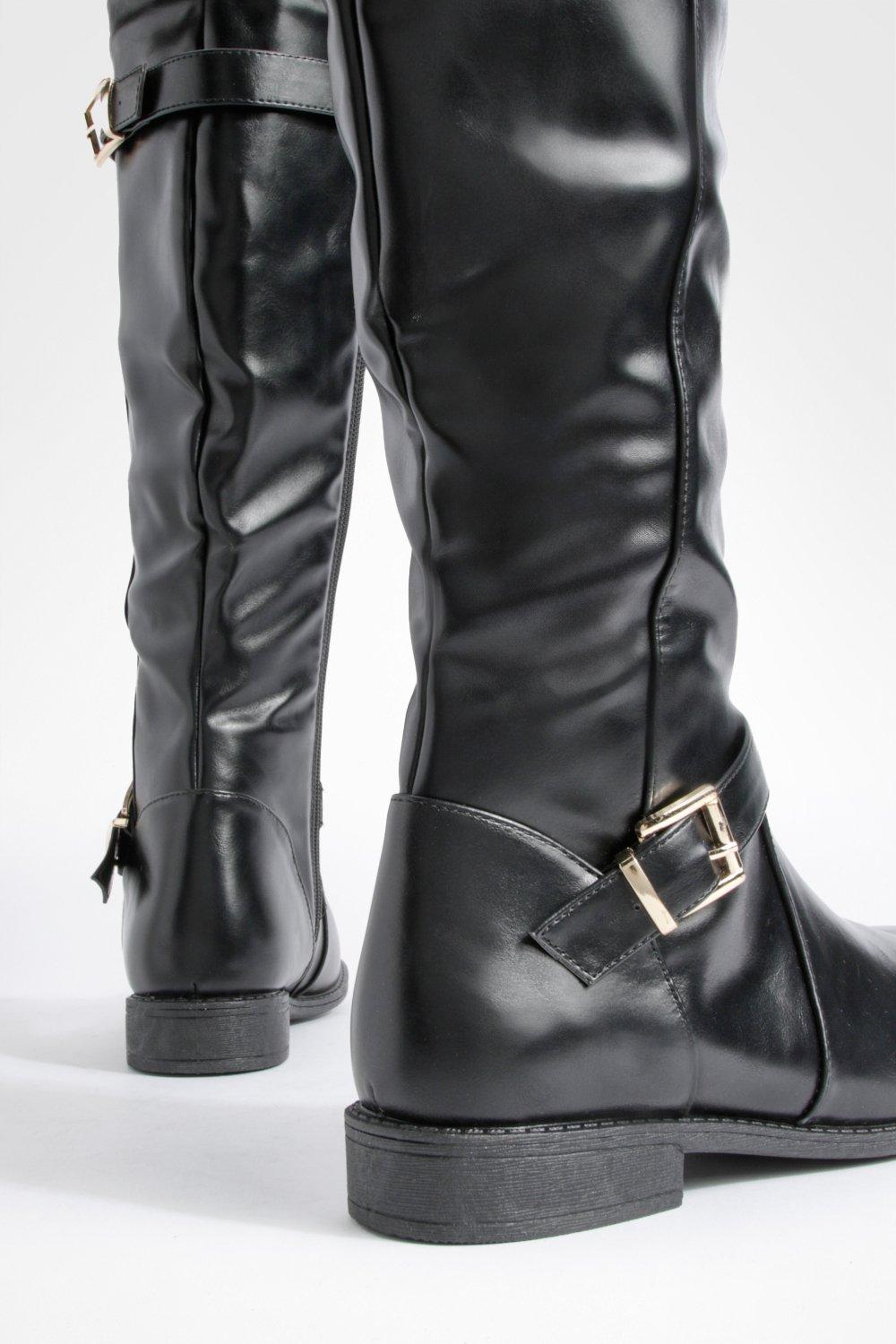 Boohoo 2025 buckle boots