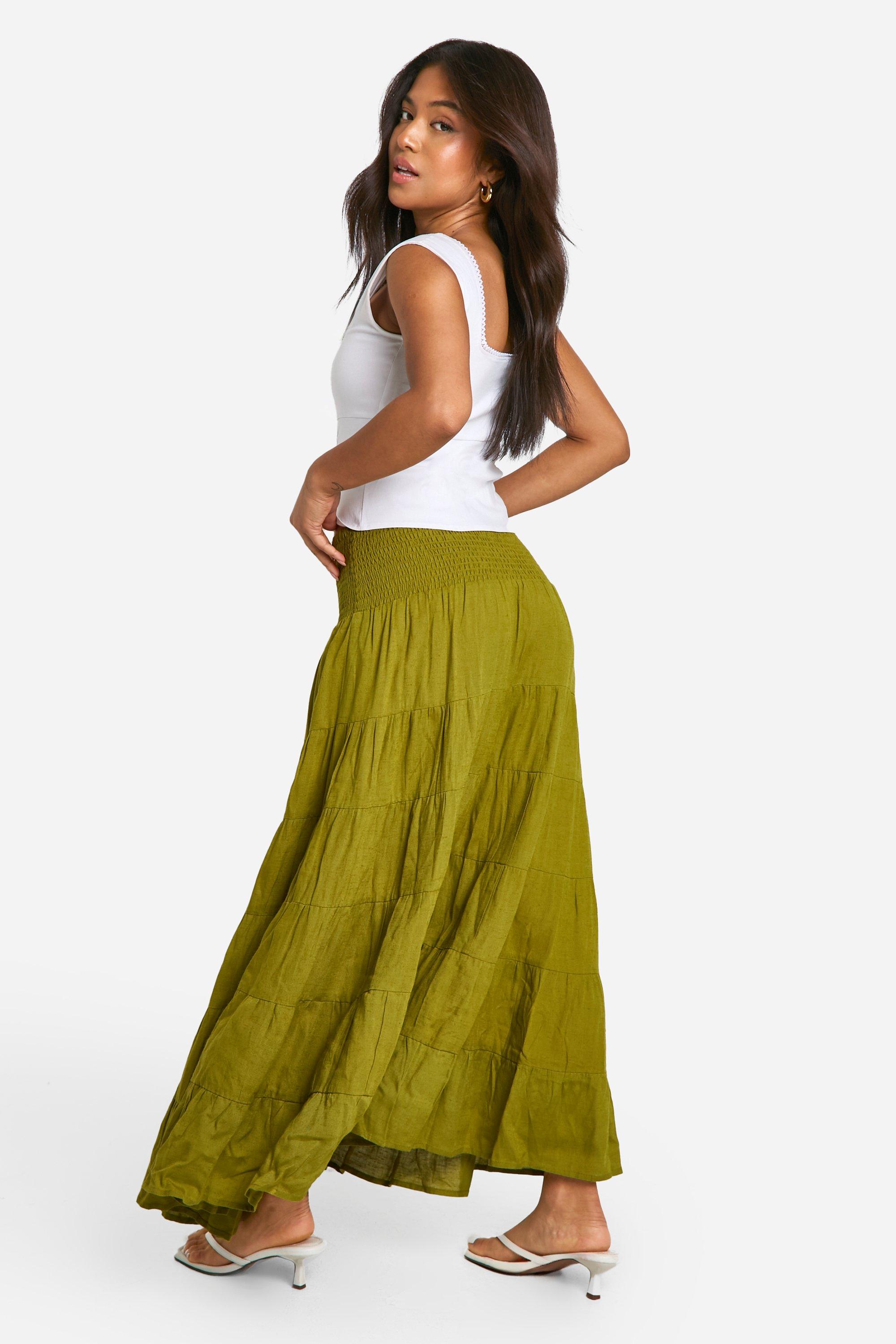 Petite maxi skirt yellow best sale